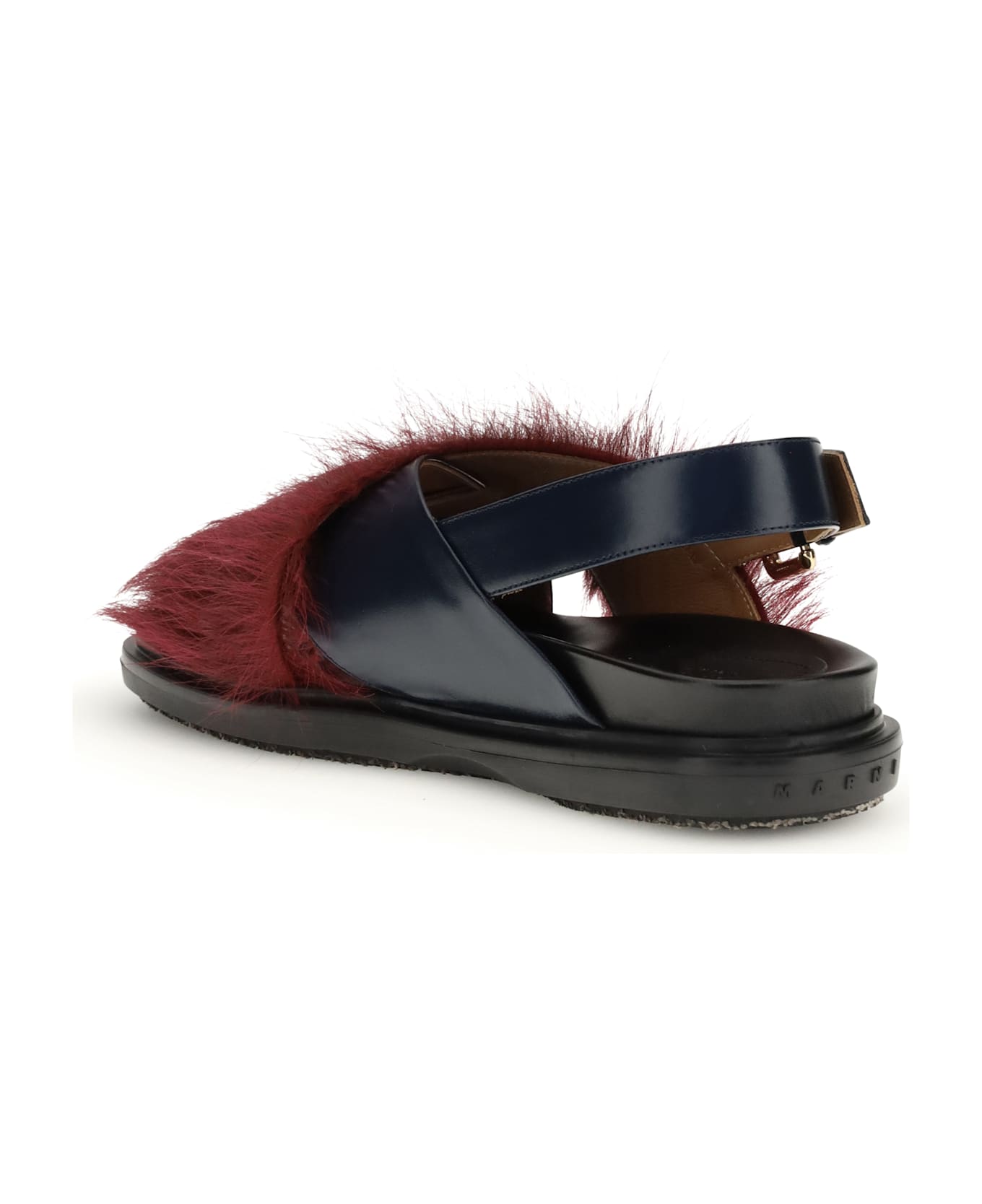 Marni Fur-lined Fussbett Sandals