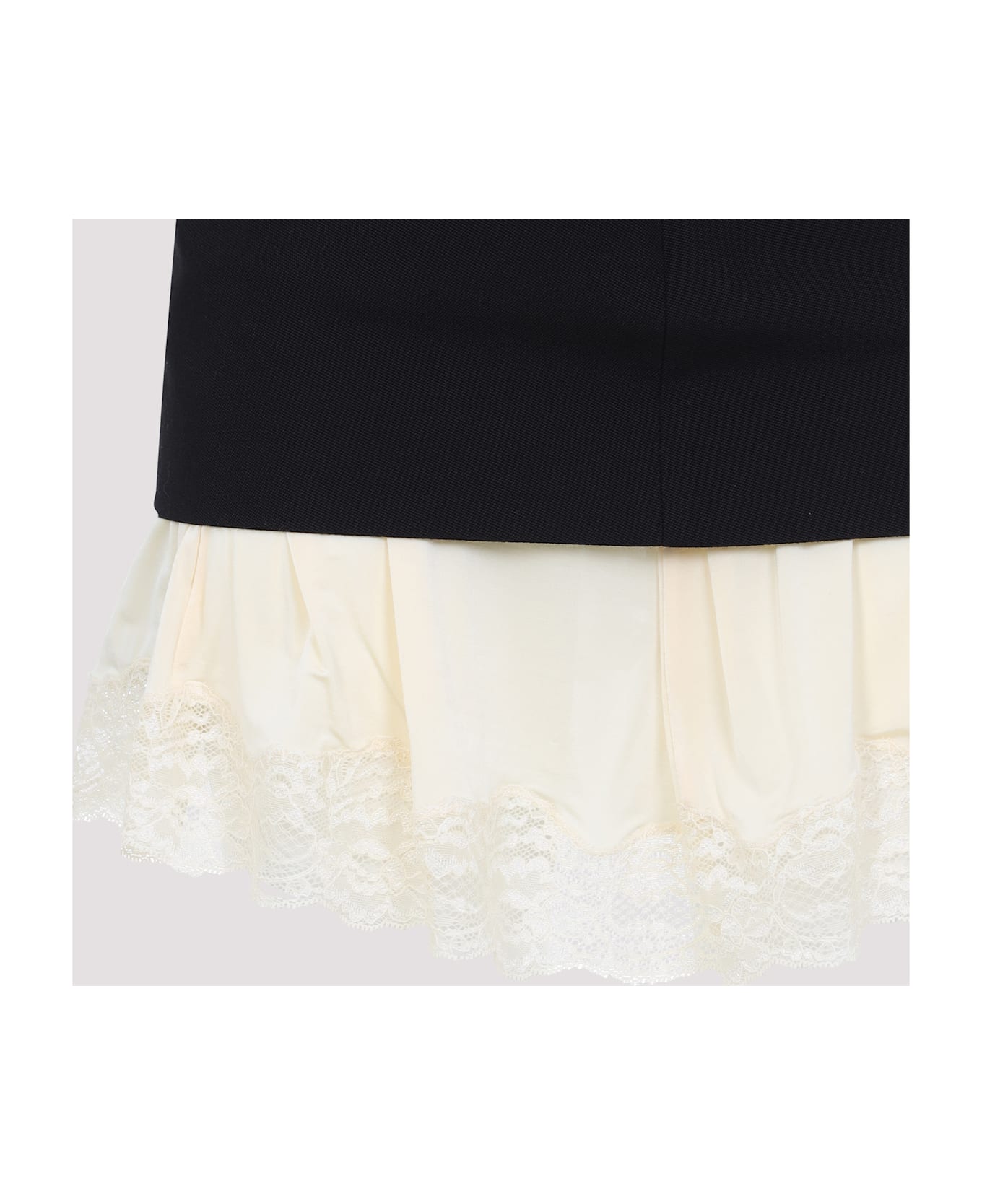 Balenciaga Black Wool Mini Skirt - Black