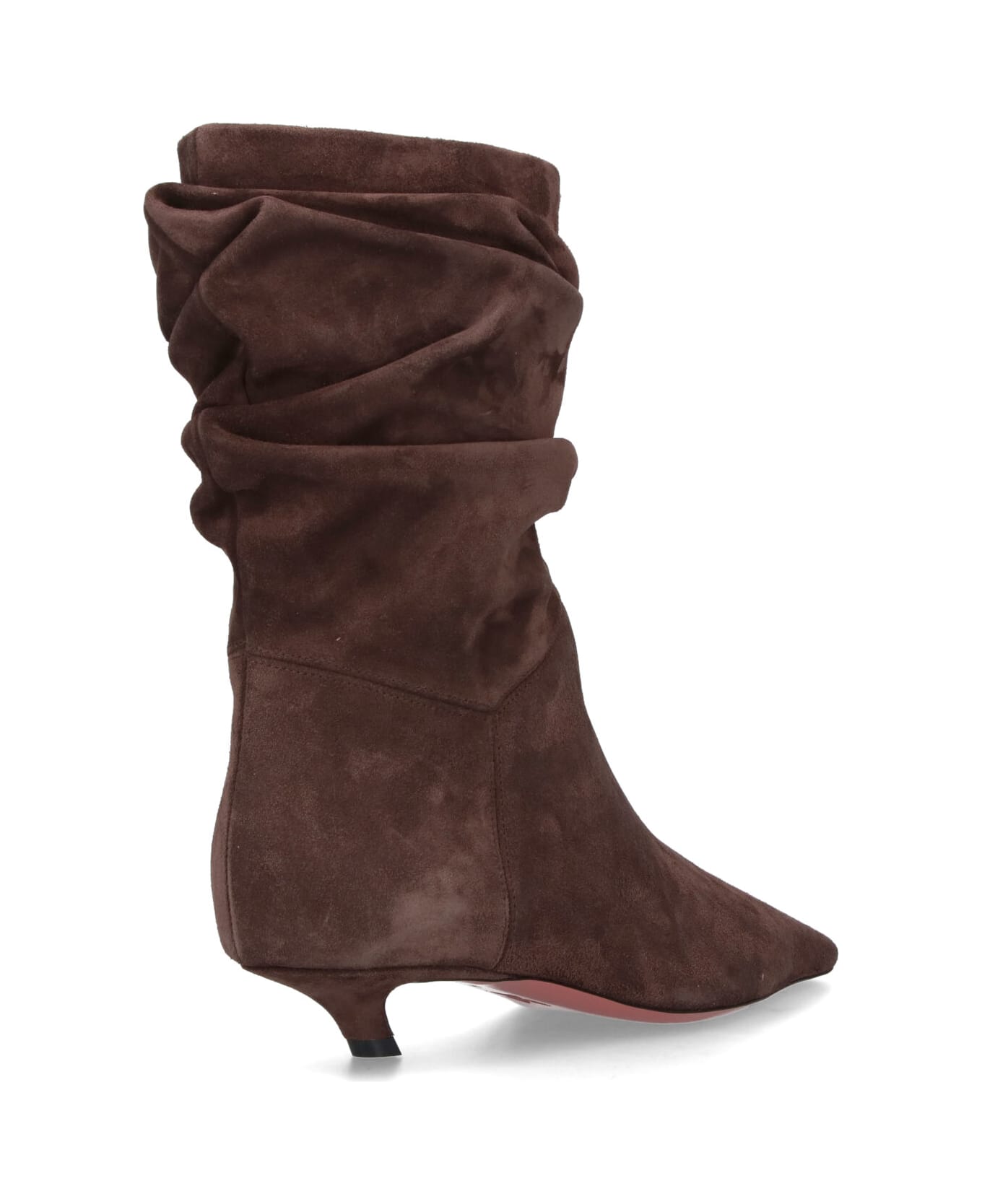 Amina Muaddi 'jamie' Ankle Boots - Brown