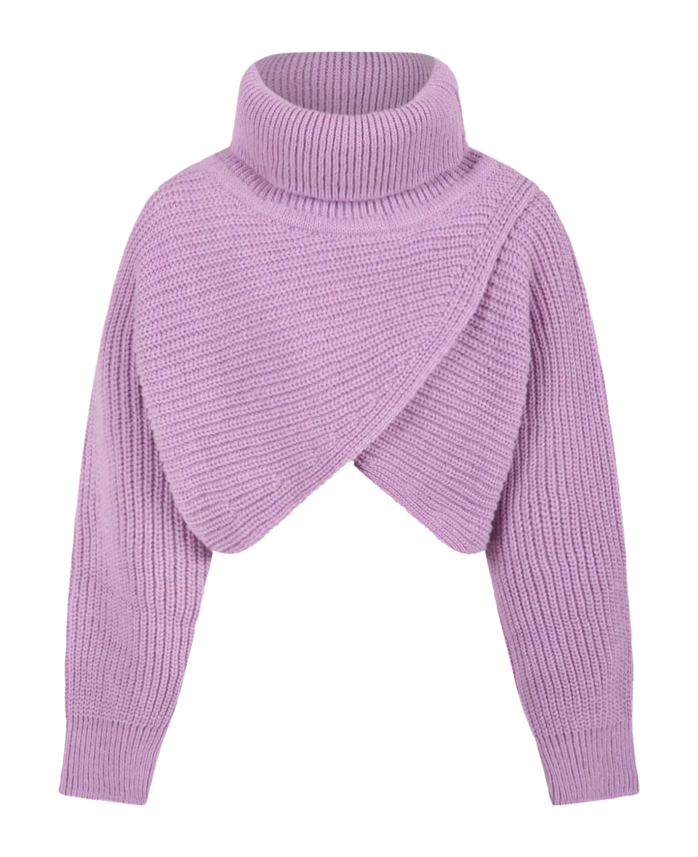 MSGM Lilac Sweater For Girl - Violet