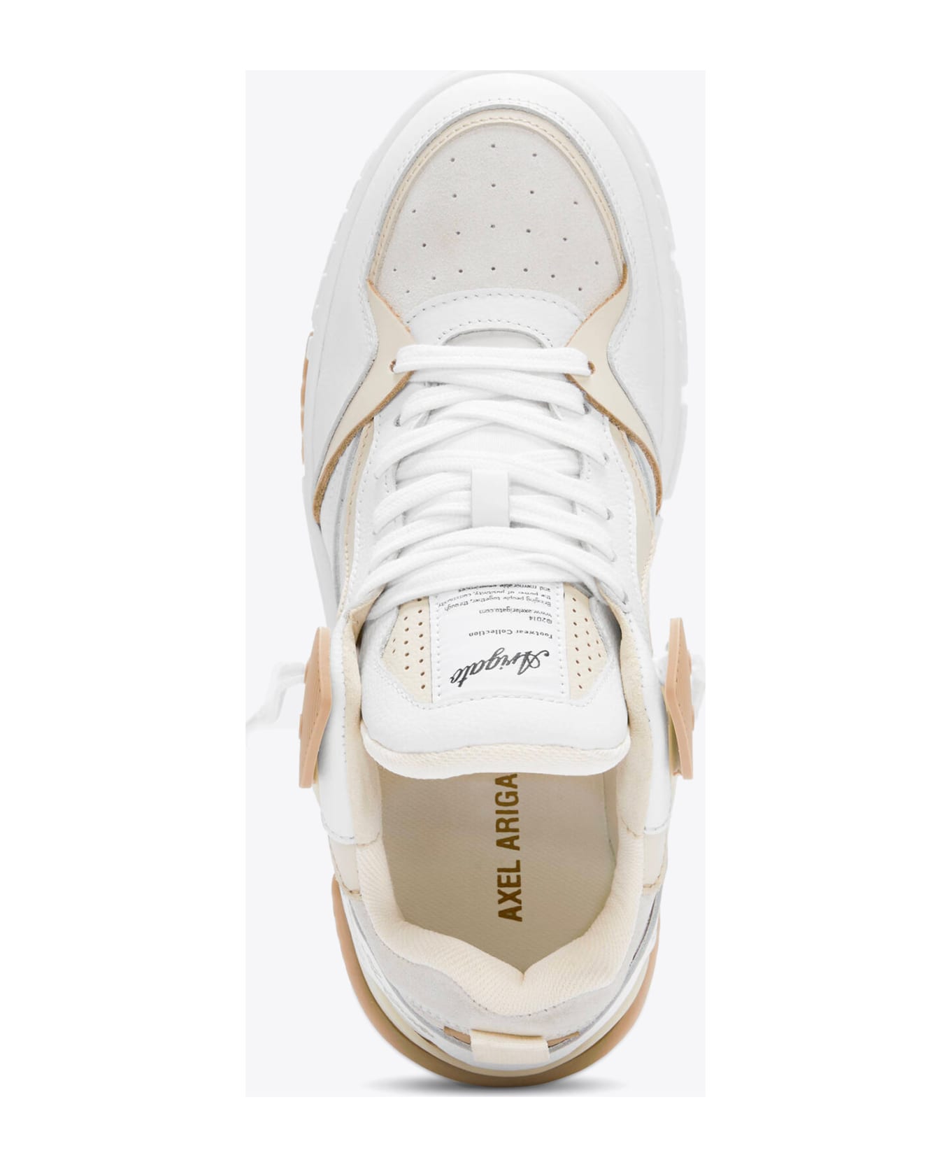 Axel Arigato Astro Sneaker White and beige leather 90s style low sneaker - Astro Sneaker - Bianco/beige スニーカー