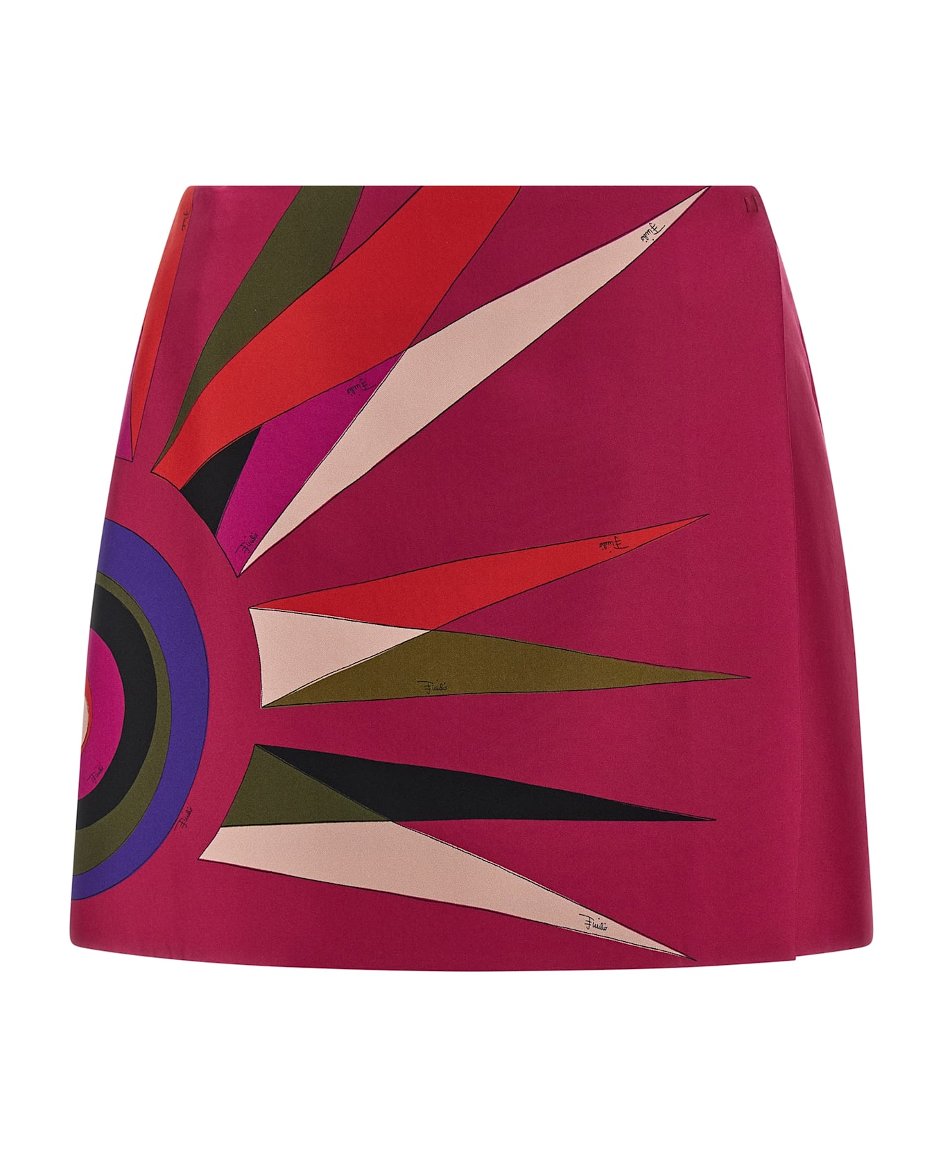 Pucci Silk Skirt - Fuchsia