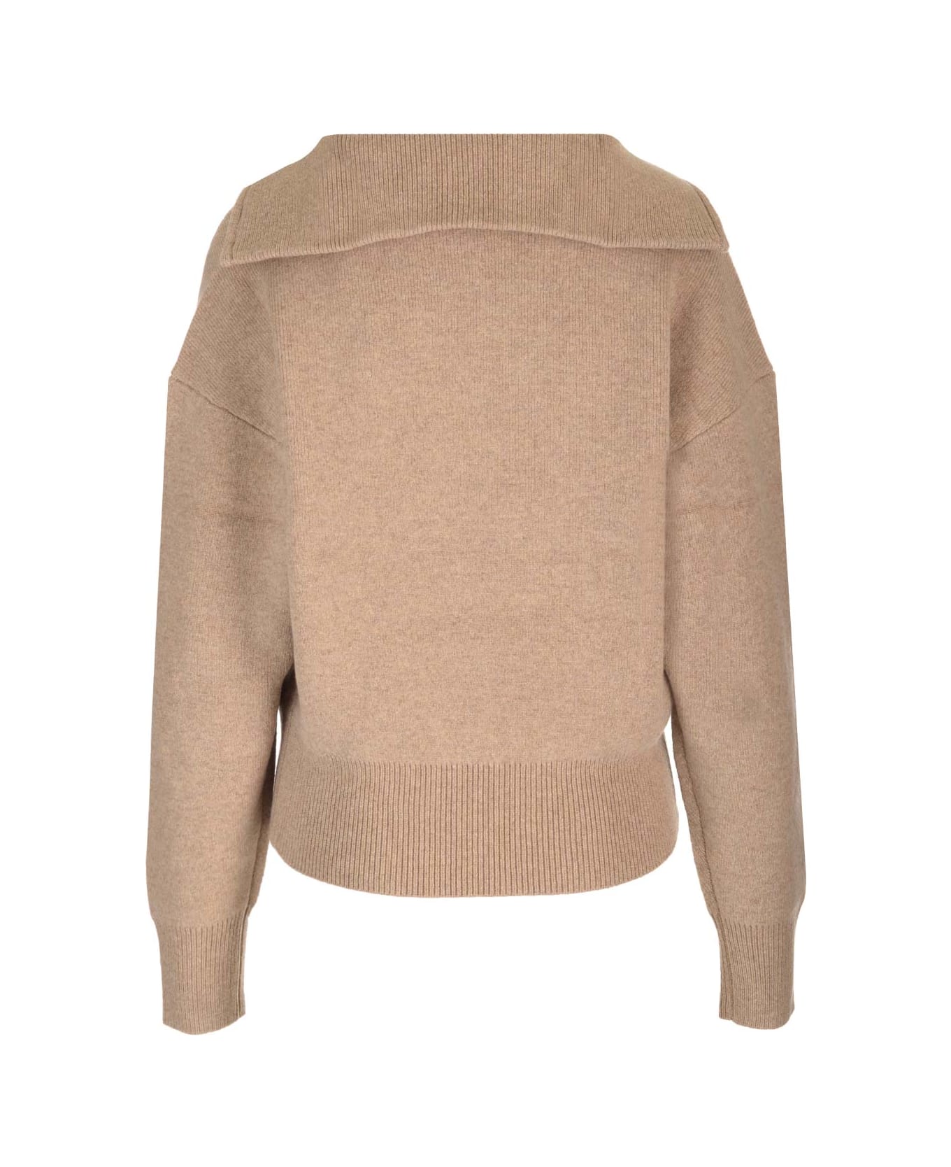 Marant Étoile Half Zip Sweater - Beige ニットウェア