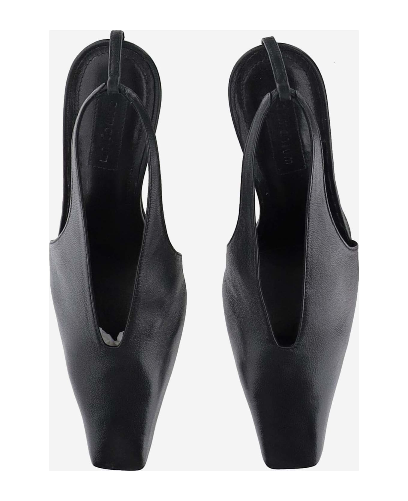 Armarium Evelina Leather Slingback - Black
