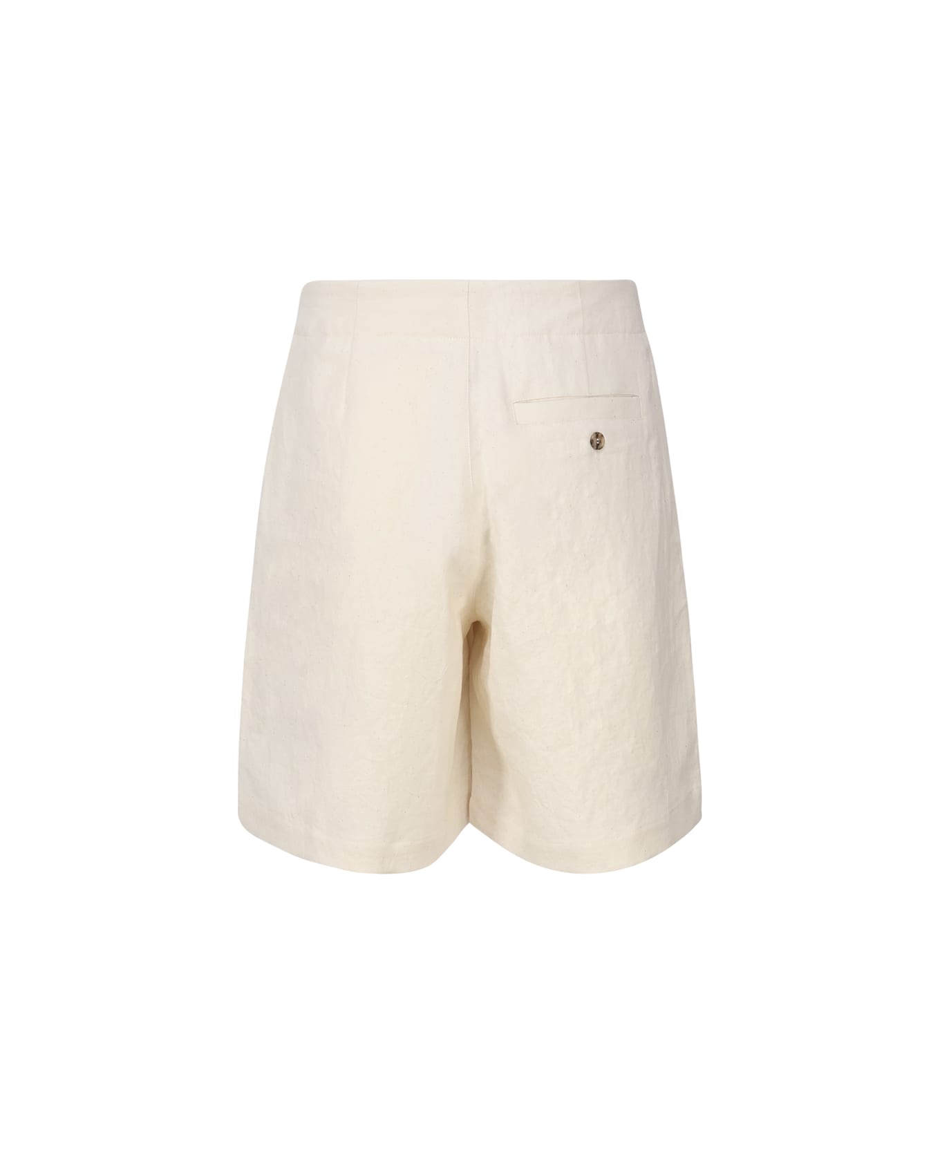 J.W. Anderson White Cotton Short - Beige ショートパンツ