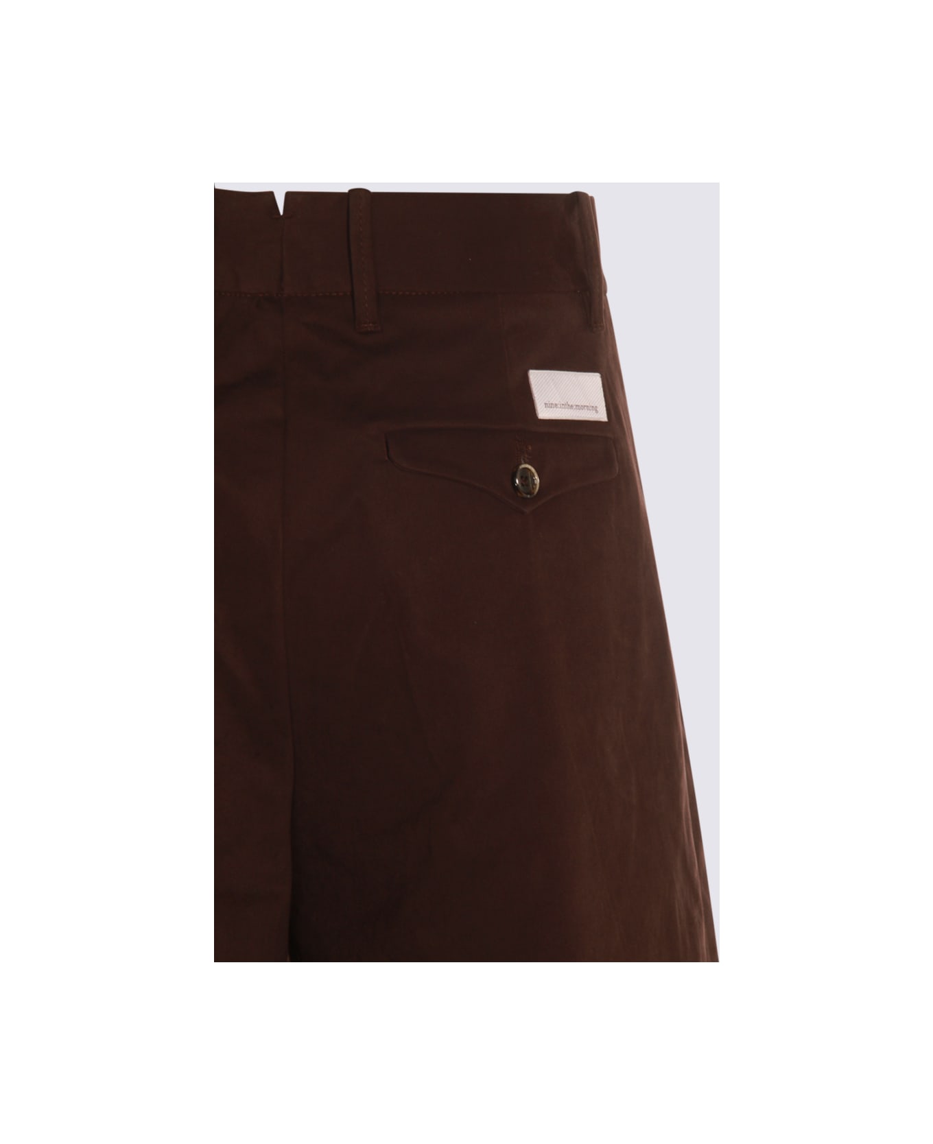 Nine in the Morning Brown Cotton Pants - Brown
