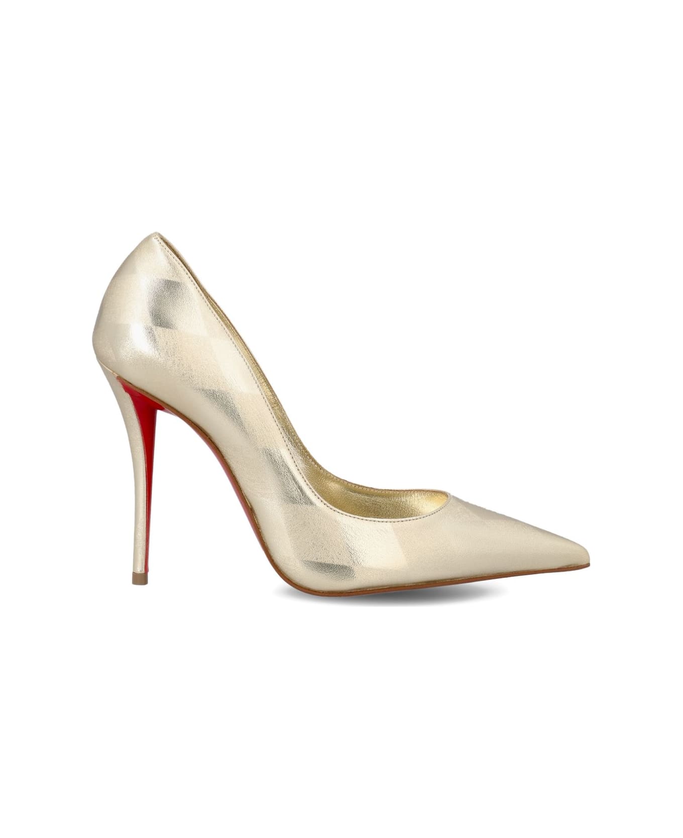 Christian Louboutin Miss Z Leather Pumps - Grey