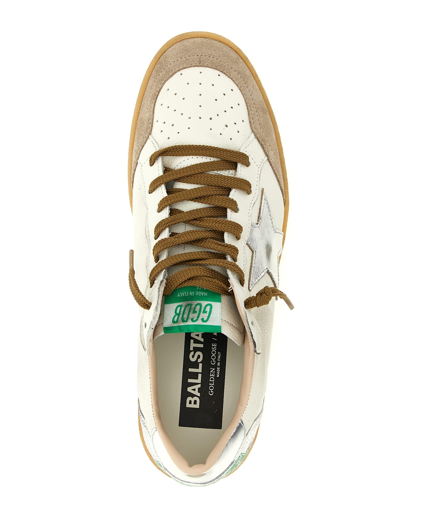 Golden Goose 'ball Star' Sneakers - Silver
