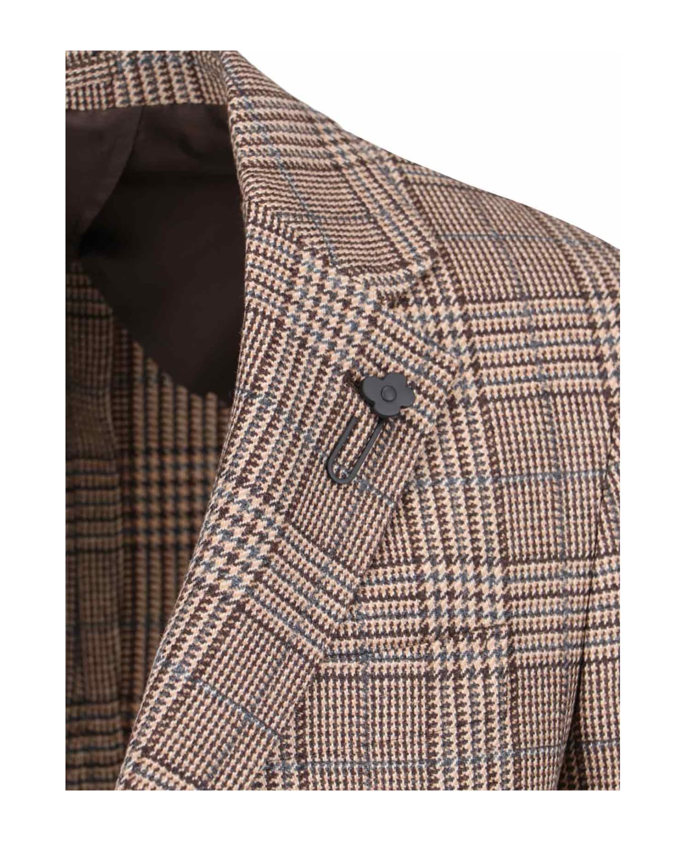 Lardini Single-breasted Blazer - Brown