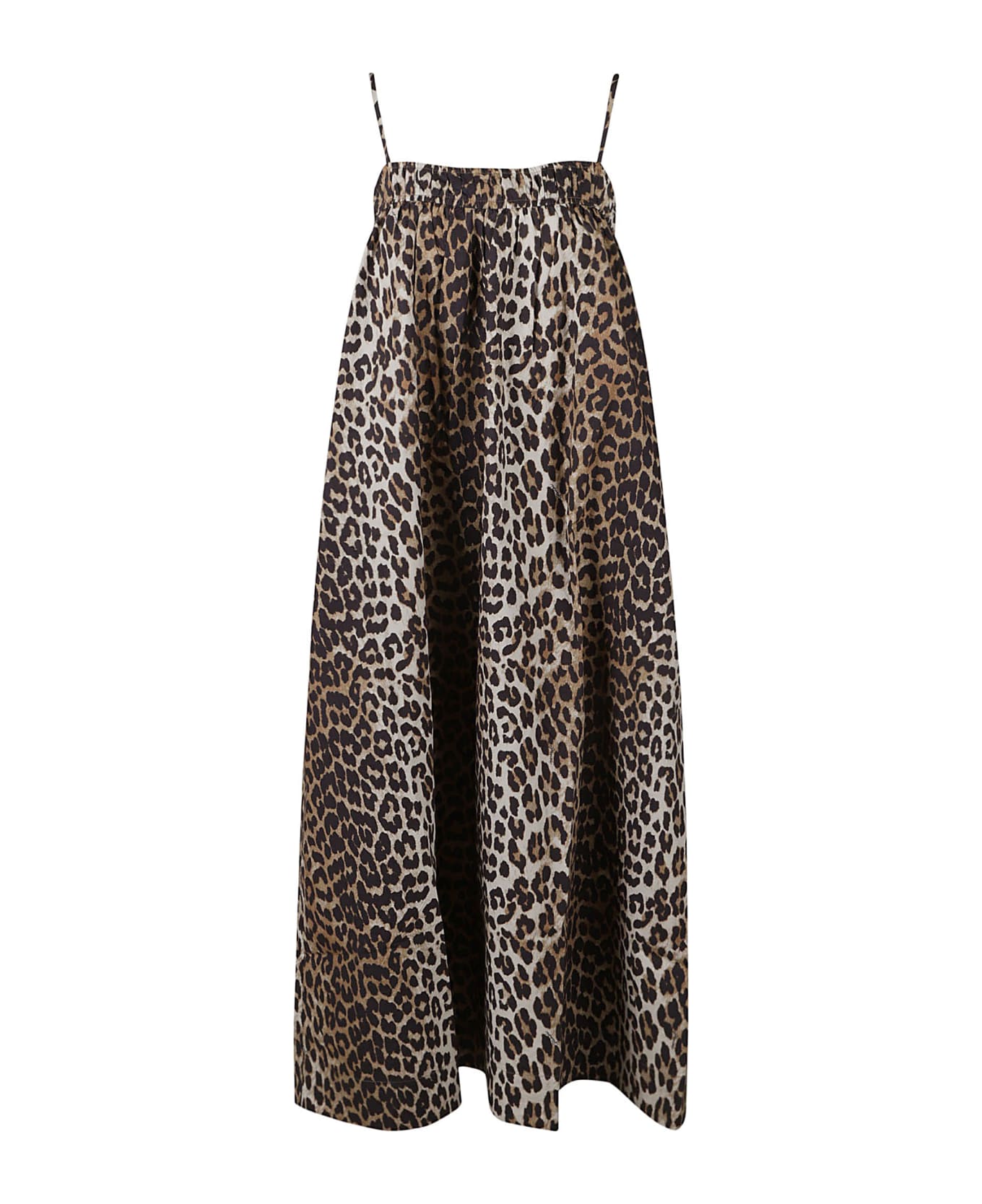 Ganni All-over Animalier Print Dress - Leopard