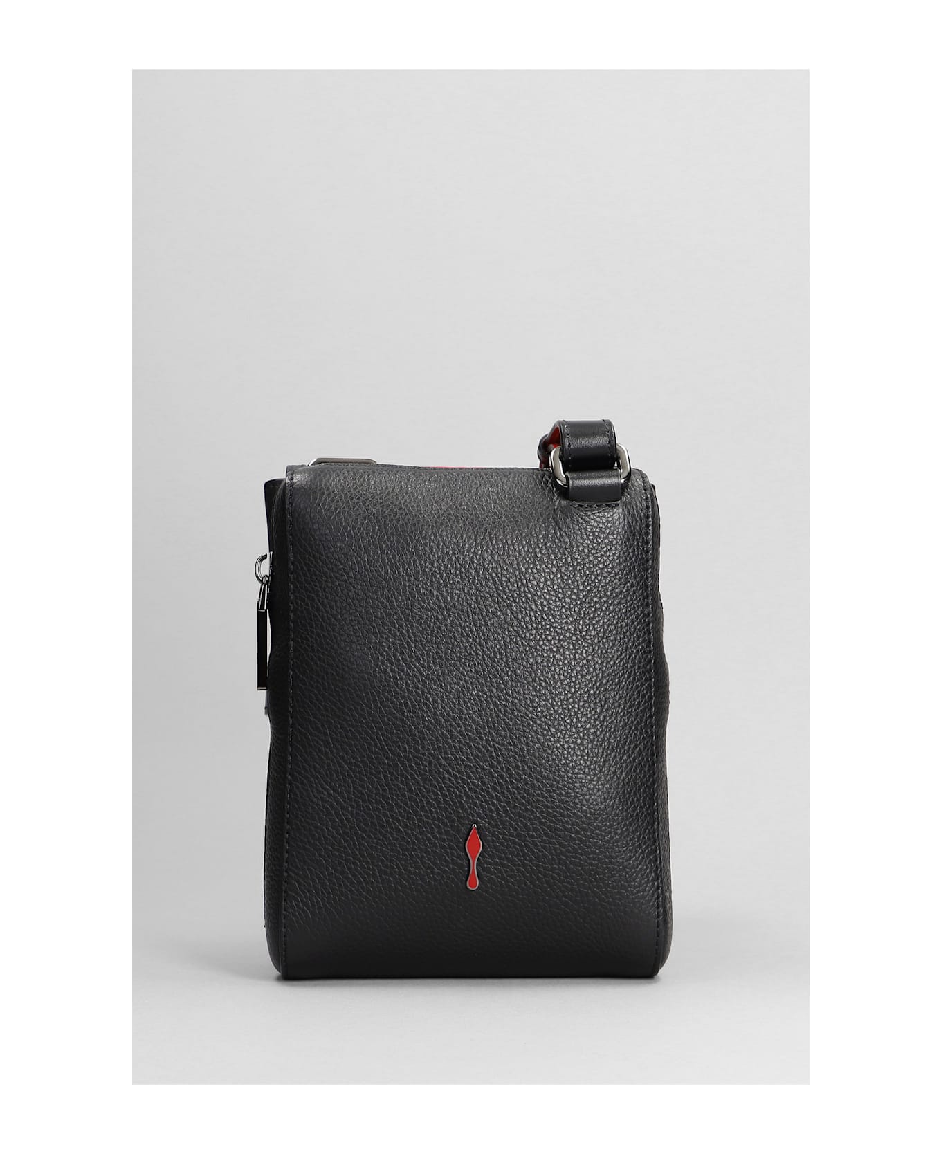 Christian Louboutin Benech Rep Shoulder Bag In Black Leather - black