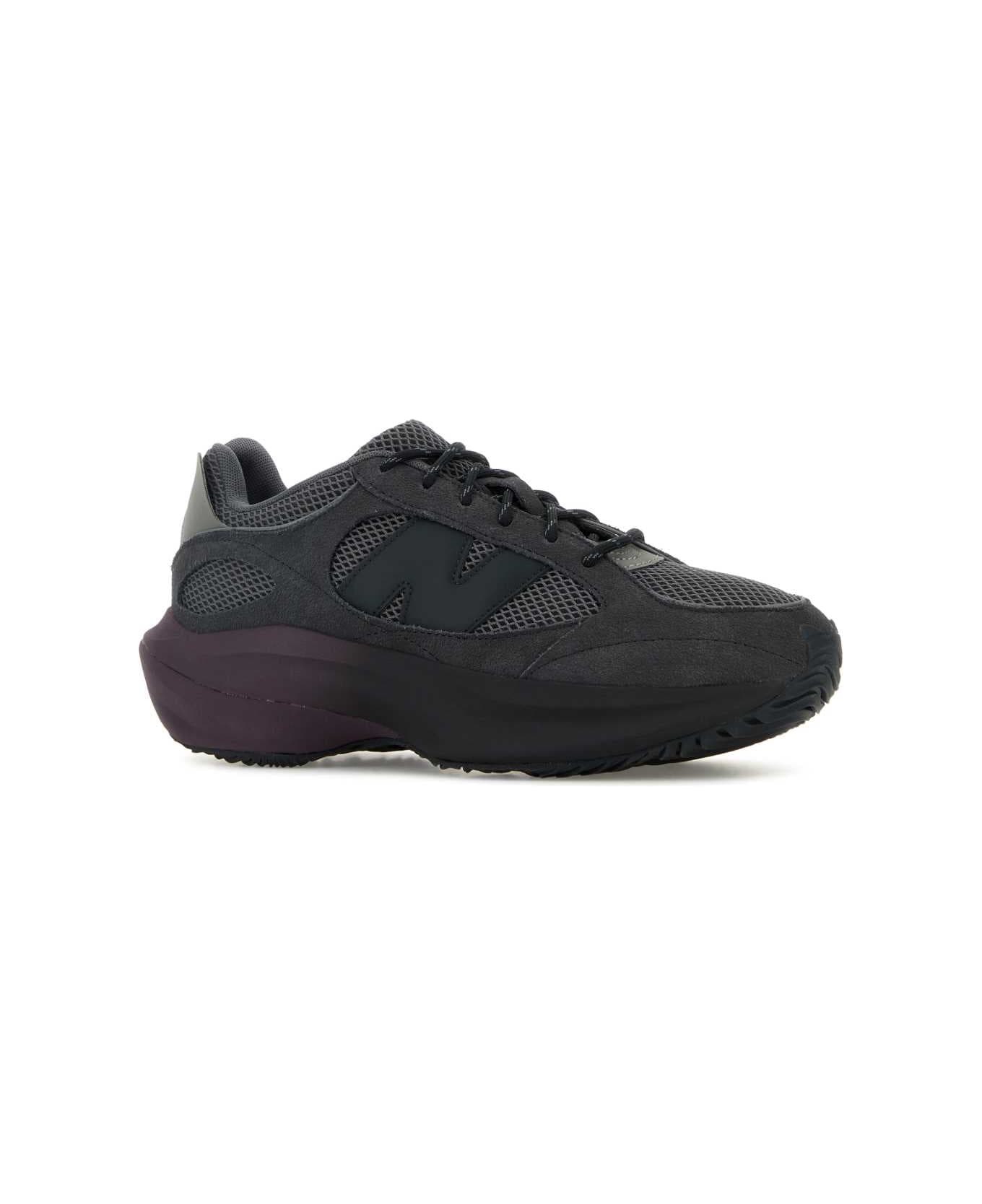 New Balance Dark Grey Suede And Mesh Wrpd Sneakers - PHANTOM