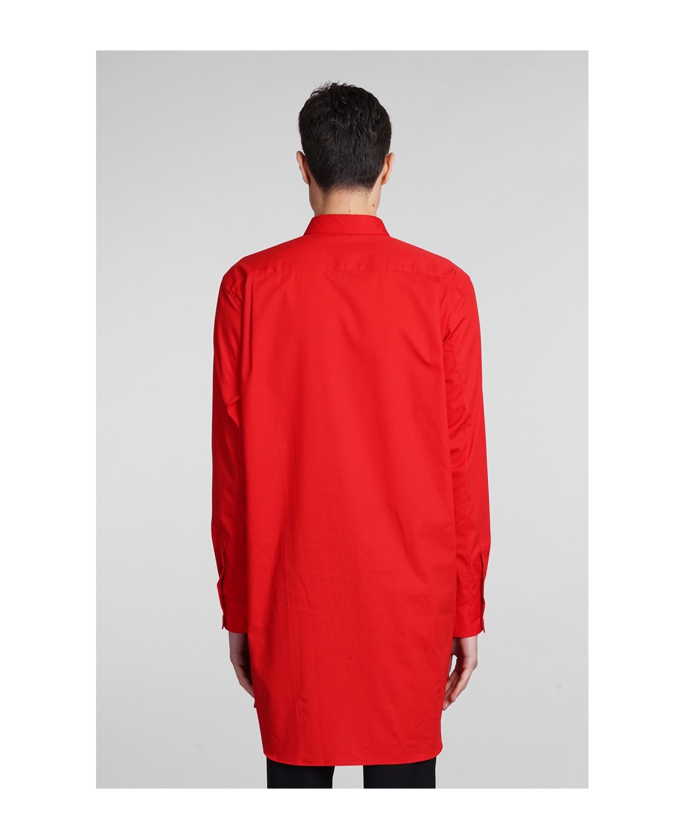 Comme Des Garçons Homme Plus Shirt In Red Cotton - red シャツ