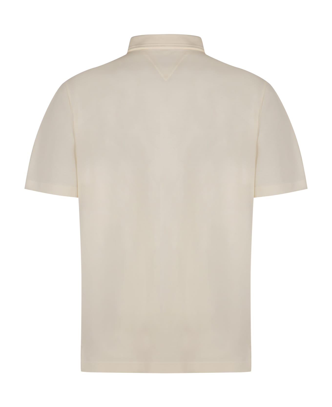 Bottega Veneta Cotton Piqué Polo Shirt - Ivory