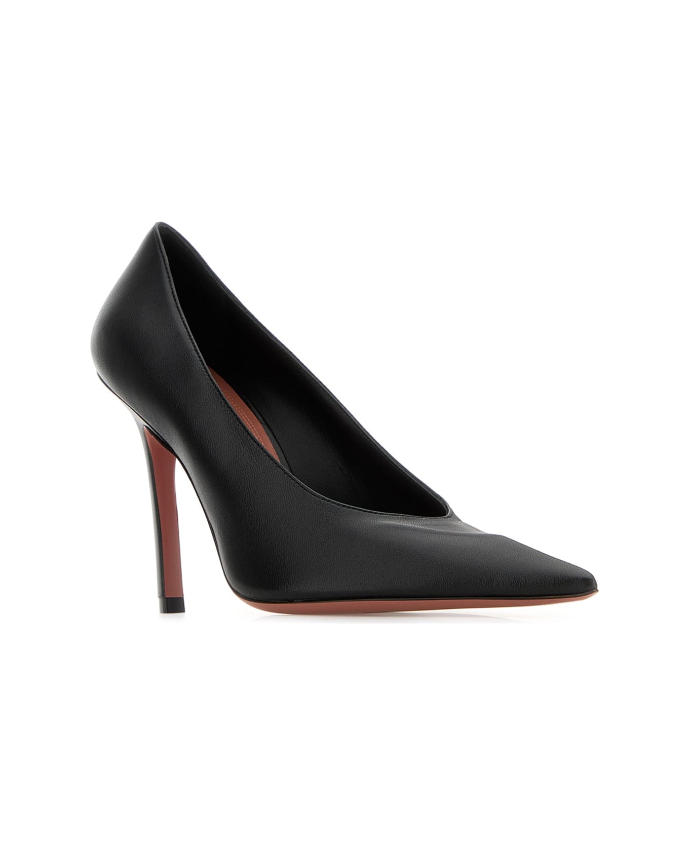 Amina Muaddi Christine Pump 100 Nappa Black 100 - BLACK