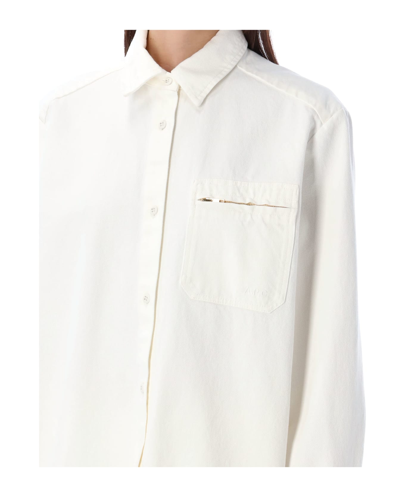 A.P.C. Tina Denim Shirt - Aac Off White