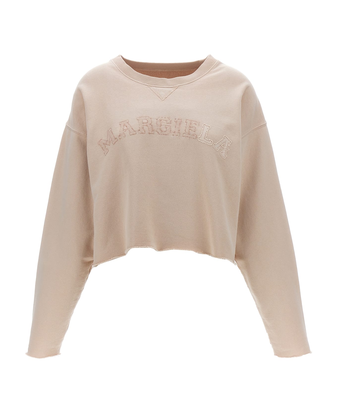 Maison Margiela Logo Embroidery Sweatshirt - Pink