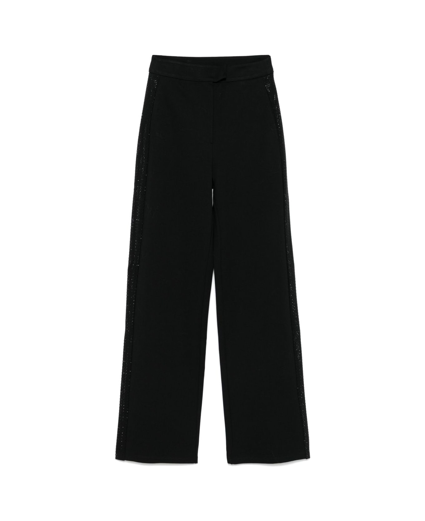 Emporio Armani Wide Leg Trousers - Black