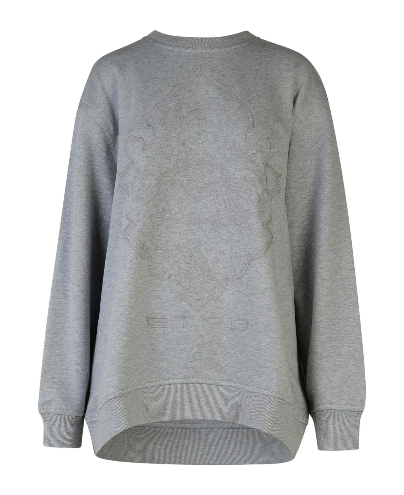 Etro Grey Cotton Sweatshirt - Grey