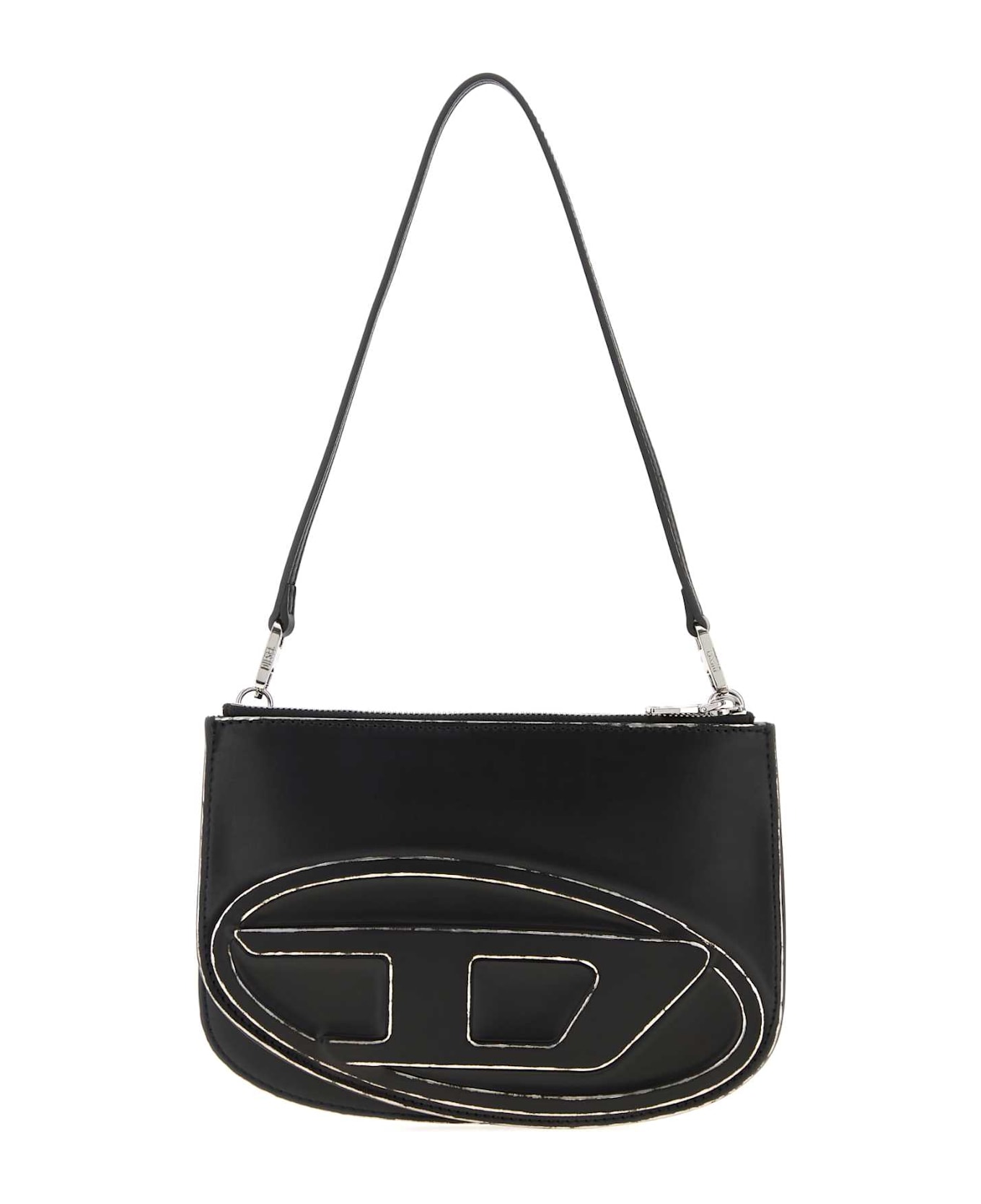 Diesel Black Leather 1dr Shoulder Bag - HA578