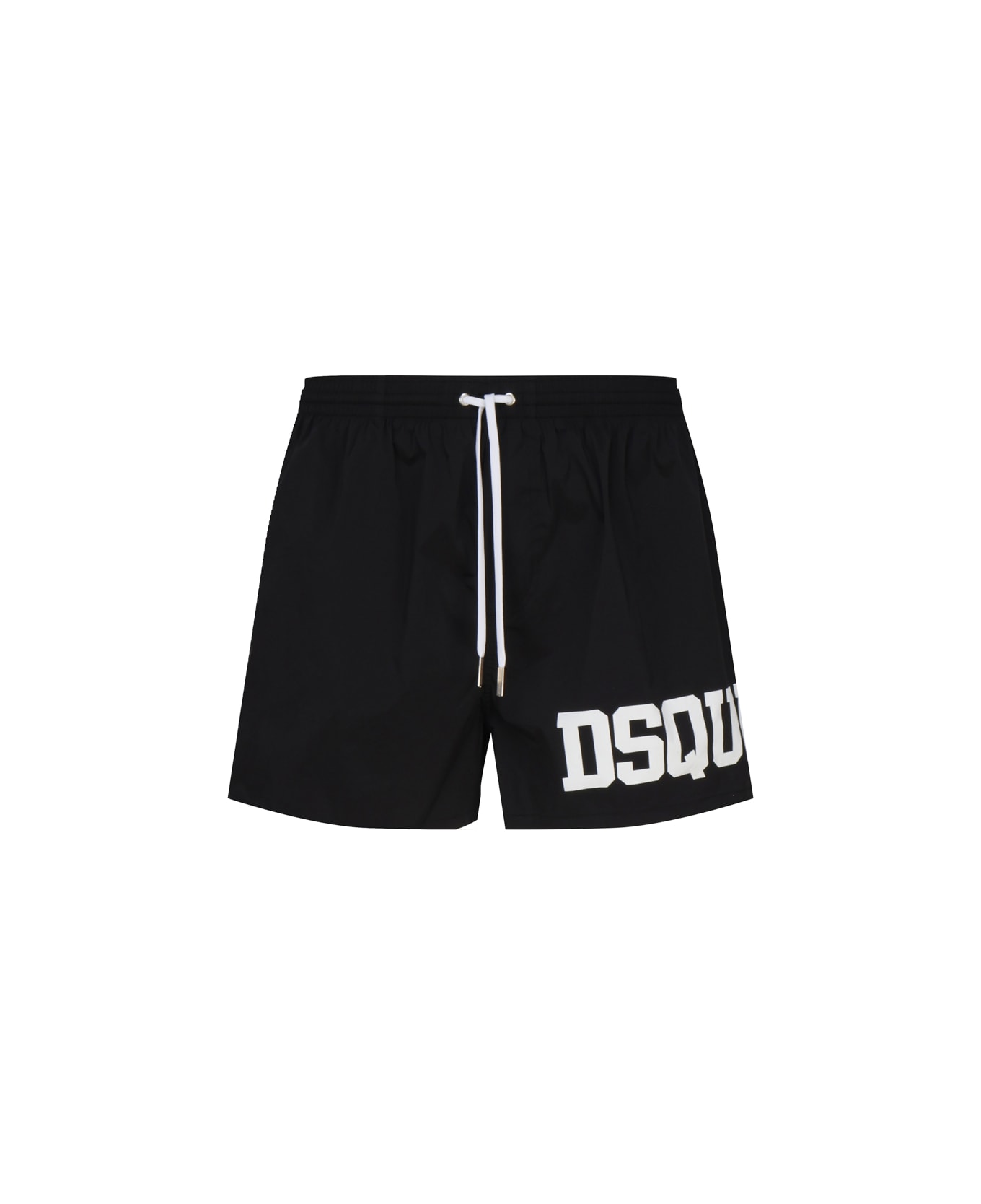 Dsquared2 Logo Swimsuit In Contrasting Color - BLACK 水着