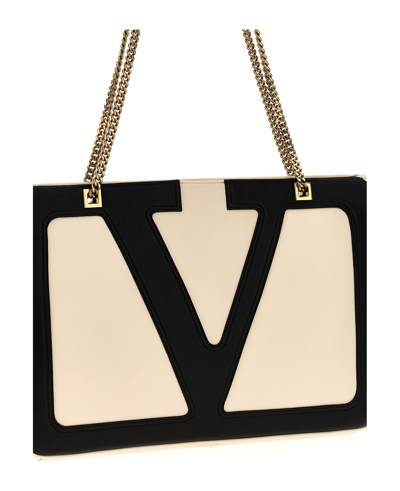 Valentino Garavani 
viva Superstar
 Medium Shopping Bag - White/Black