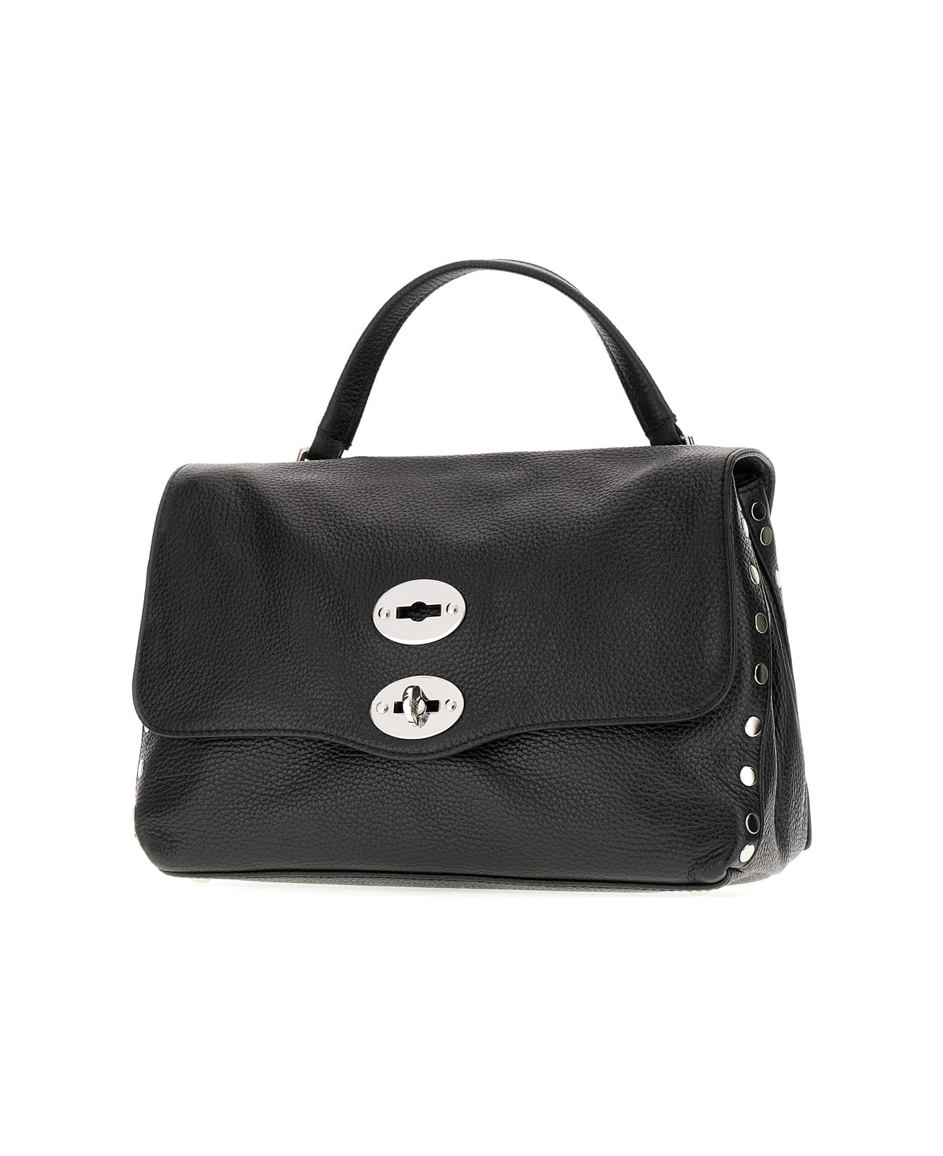 Zanellato Black Leather Small Postina Handbag - Z0001