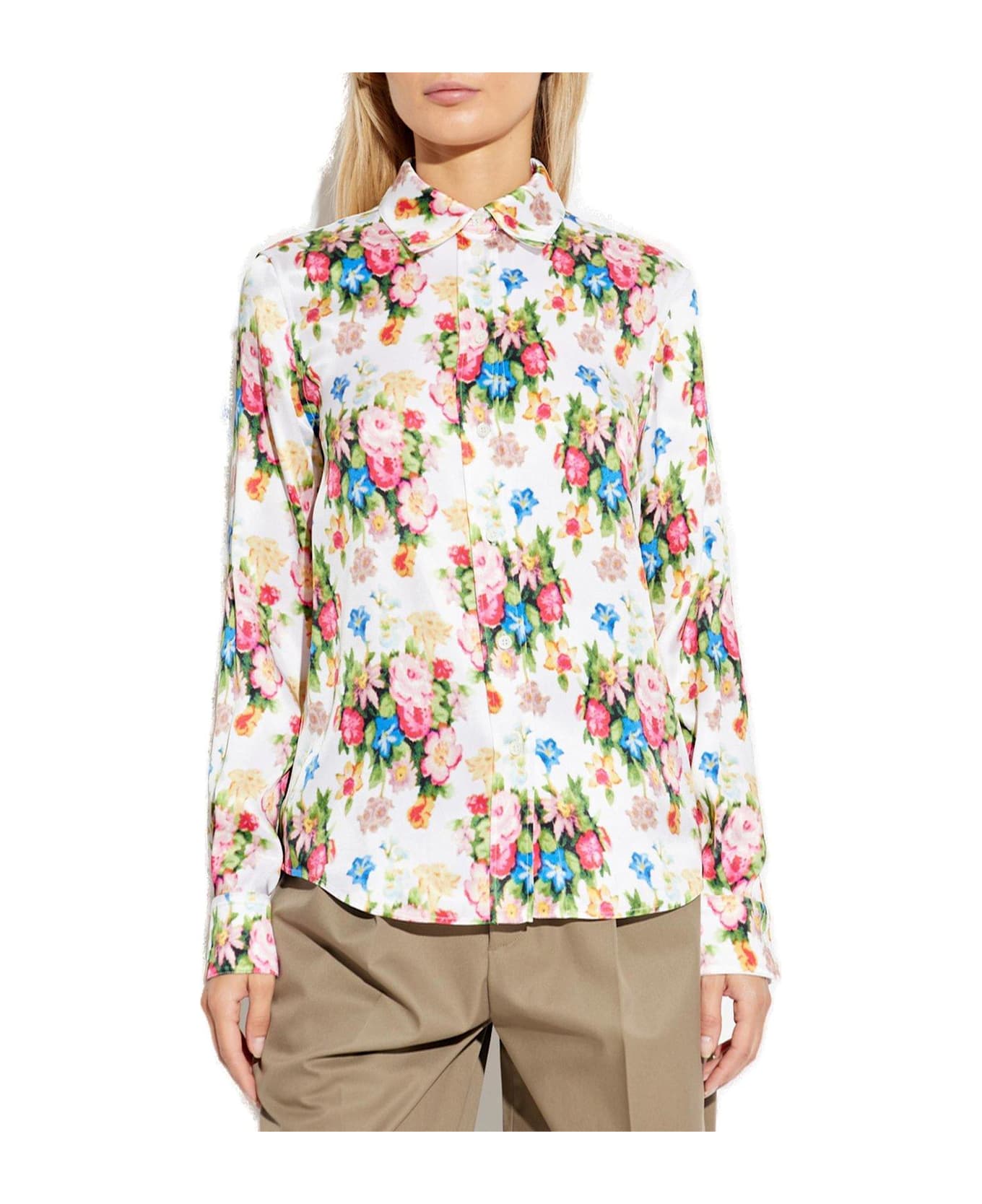 Loewe Floral-printed Button-up Shirt - MultiColour