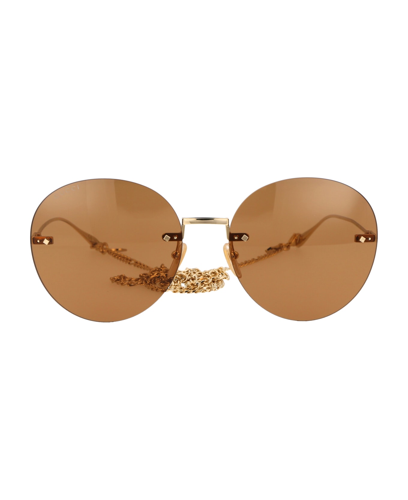 Gucci Eyewear Gg1149s Sunglasses - 003 GOLD GOLD BROWN サングラス