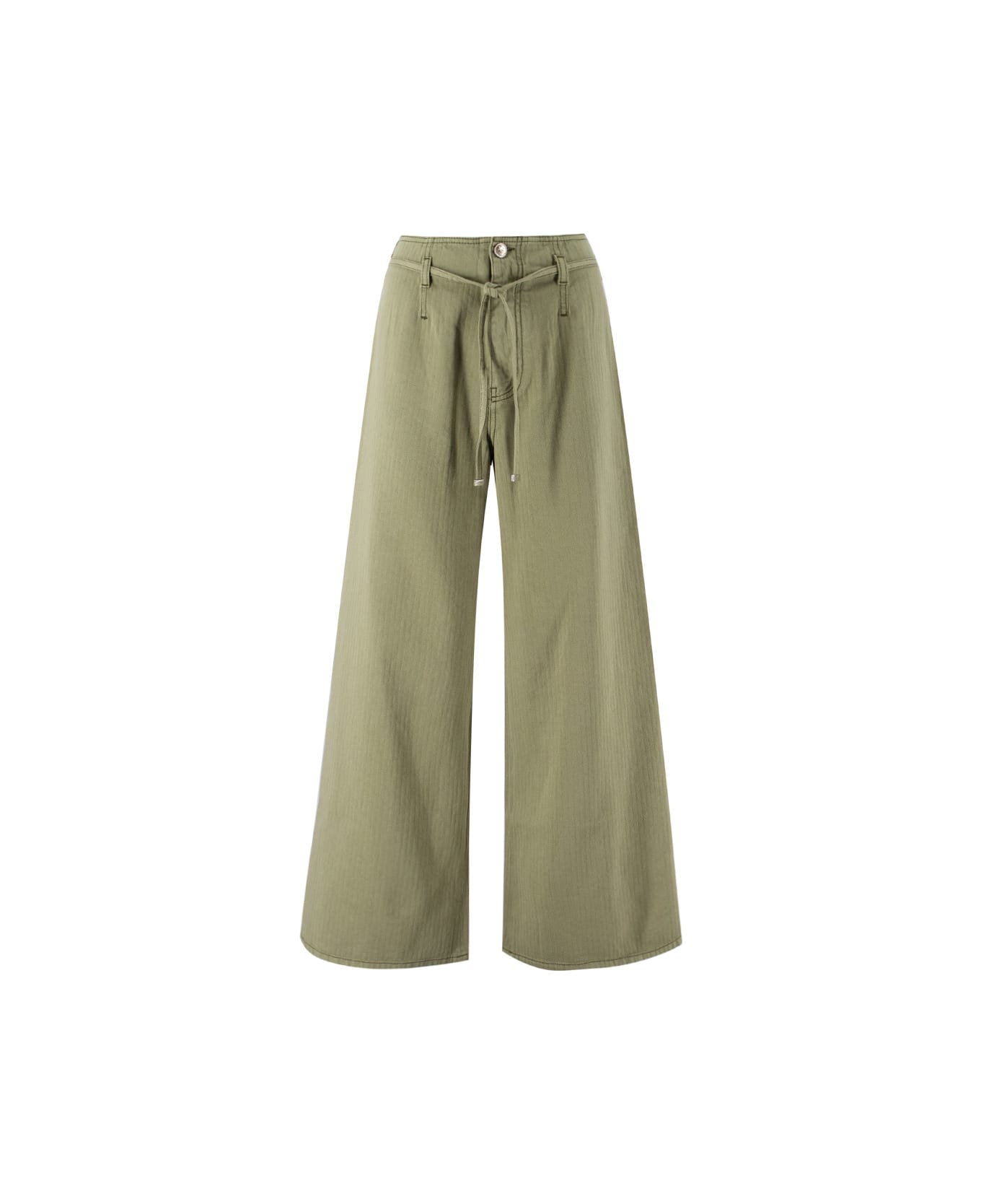 Etro Green Culotte Jeans With Belt - GREEN