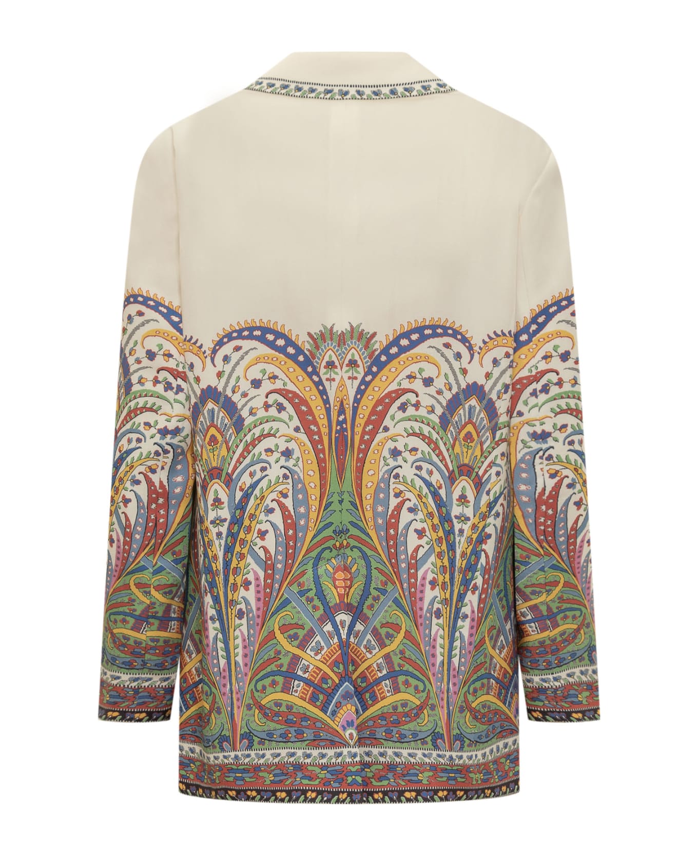 Etro Jacket With Abstract Floral Print - FDO BIANCO