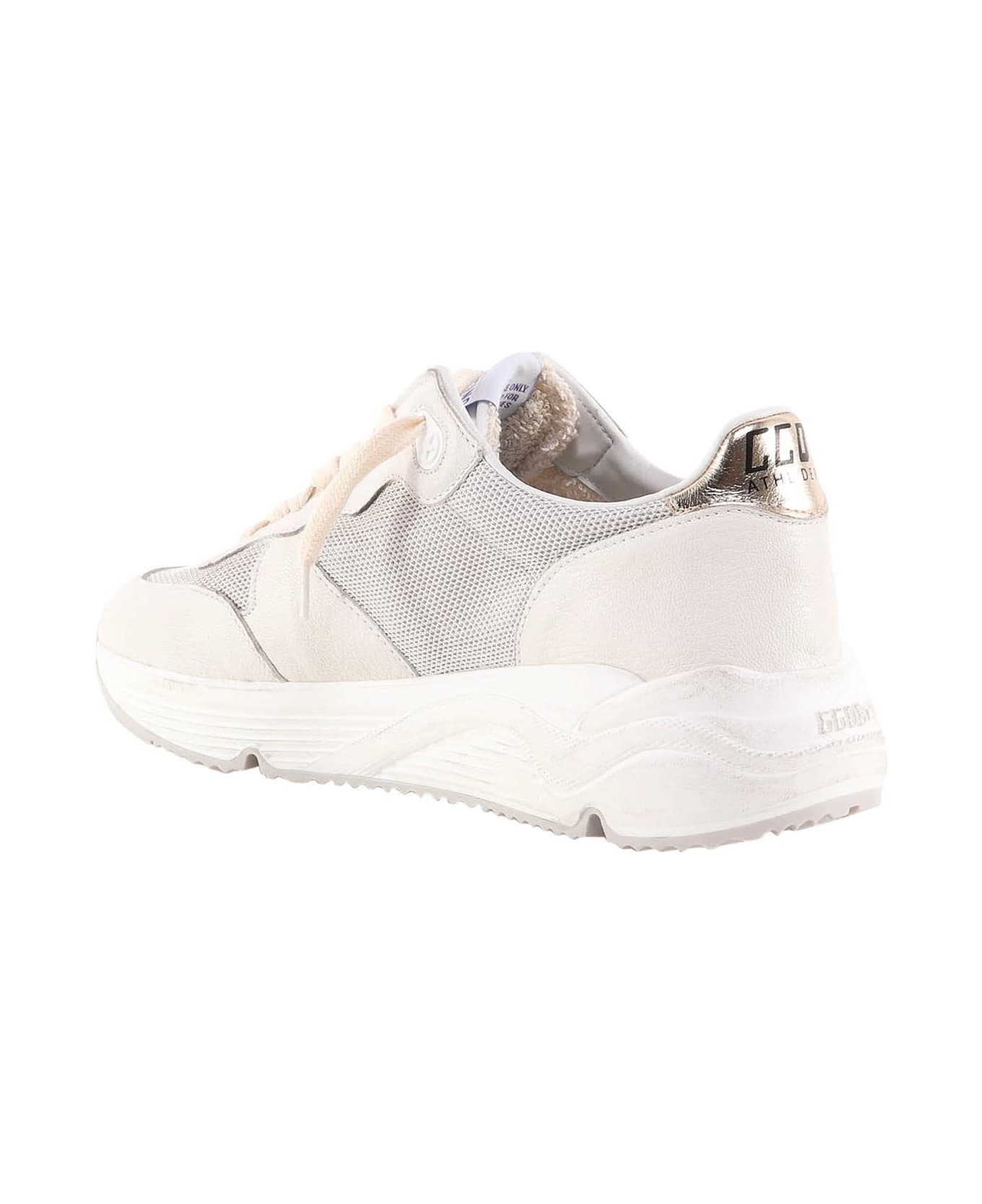 Golden Goose Running Sole Sneakers - Silver/white/platinum