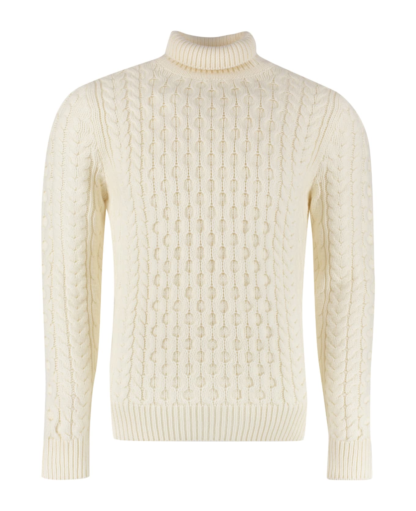 Alexander McQueen Wool Turtleneck Sweater - Ivory