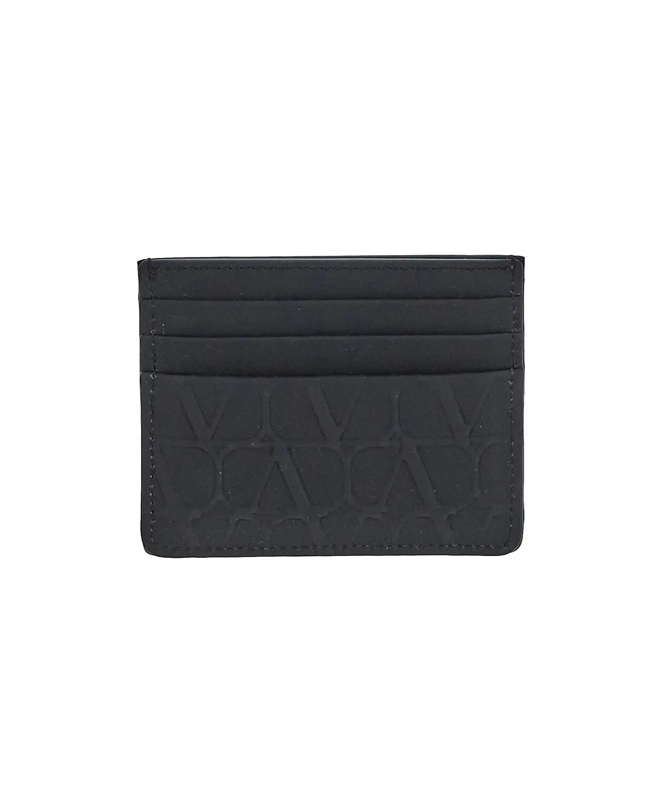 Valentino Garavani Leather Cardholder - Black 財布