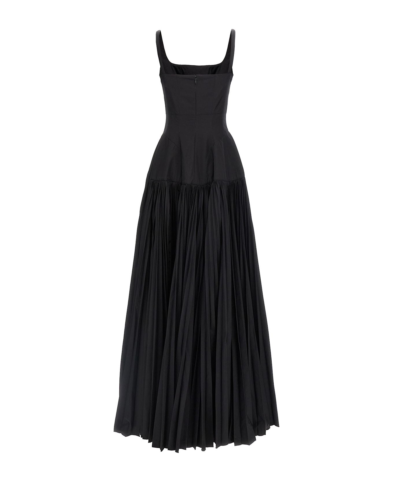 Giovanni Bedin Long Pleated Dress - Black  