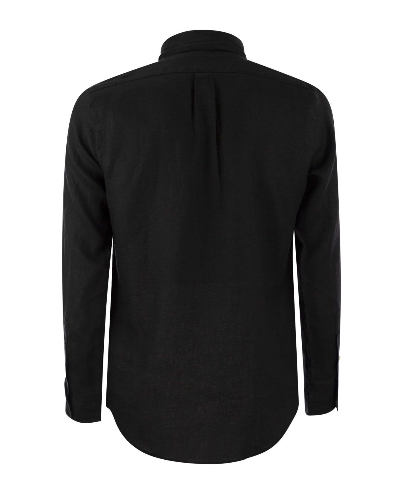 Polo Ralph Lauren Custom-fit Linen Shirt - Black
