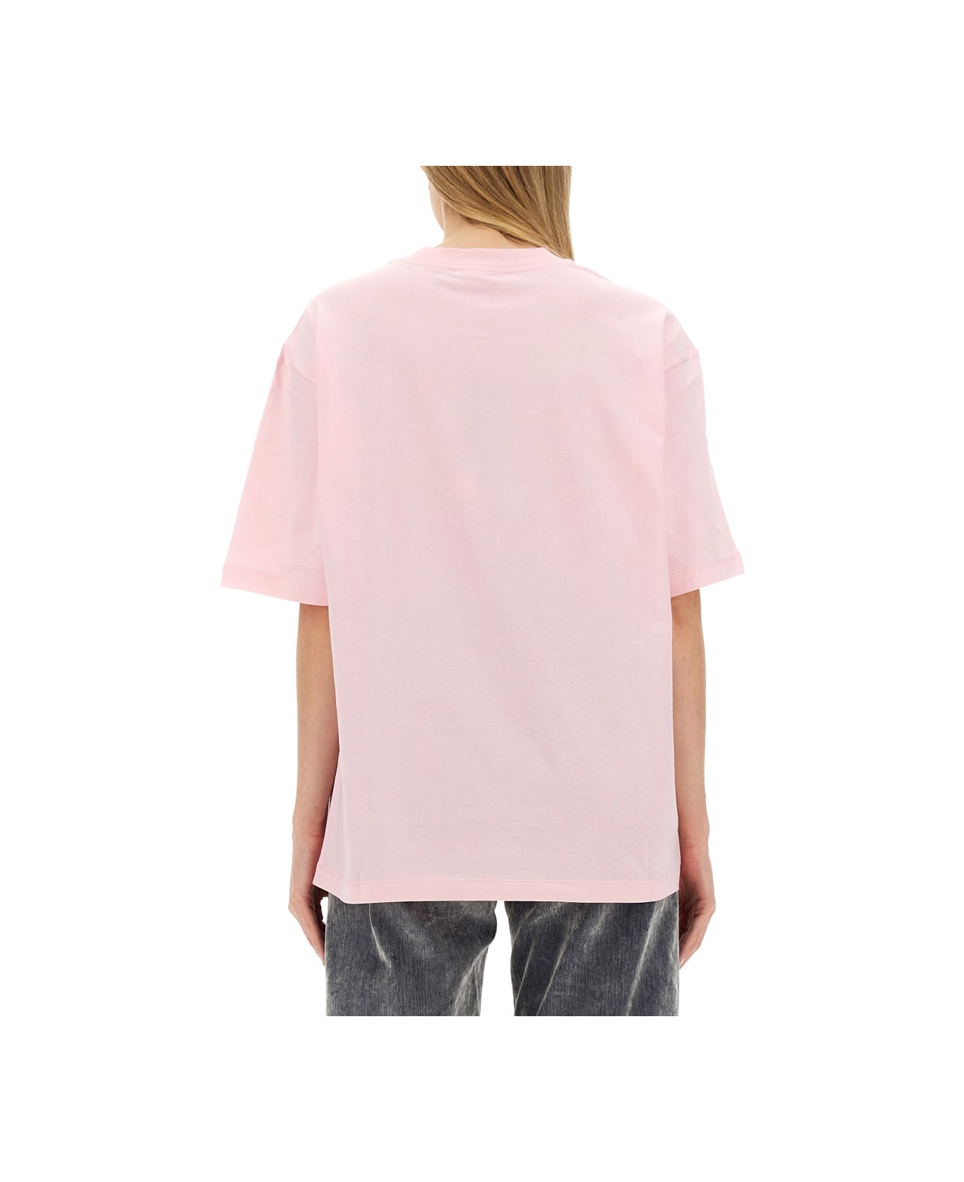 Marni T-shirt With Logo - PINK Tシャツ