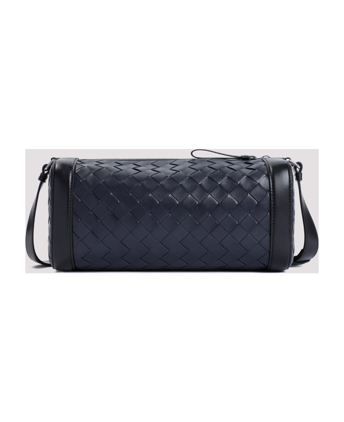 Bottega Veneta Messenger Intrecciato Shoulder Bag - Space Black