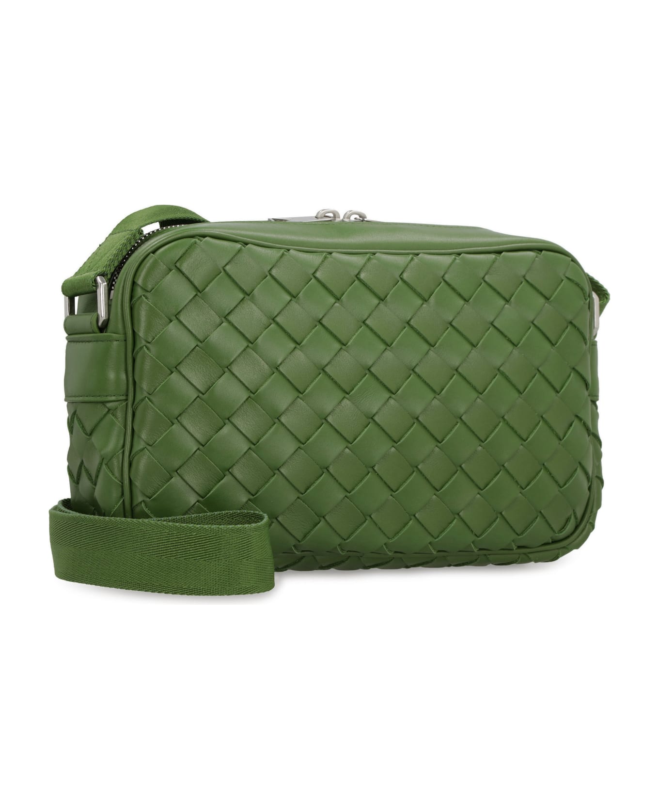 Bottega Veneta Classic Leather Camera Bag - green ショルダーバッグ