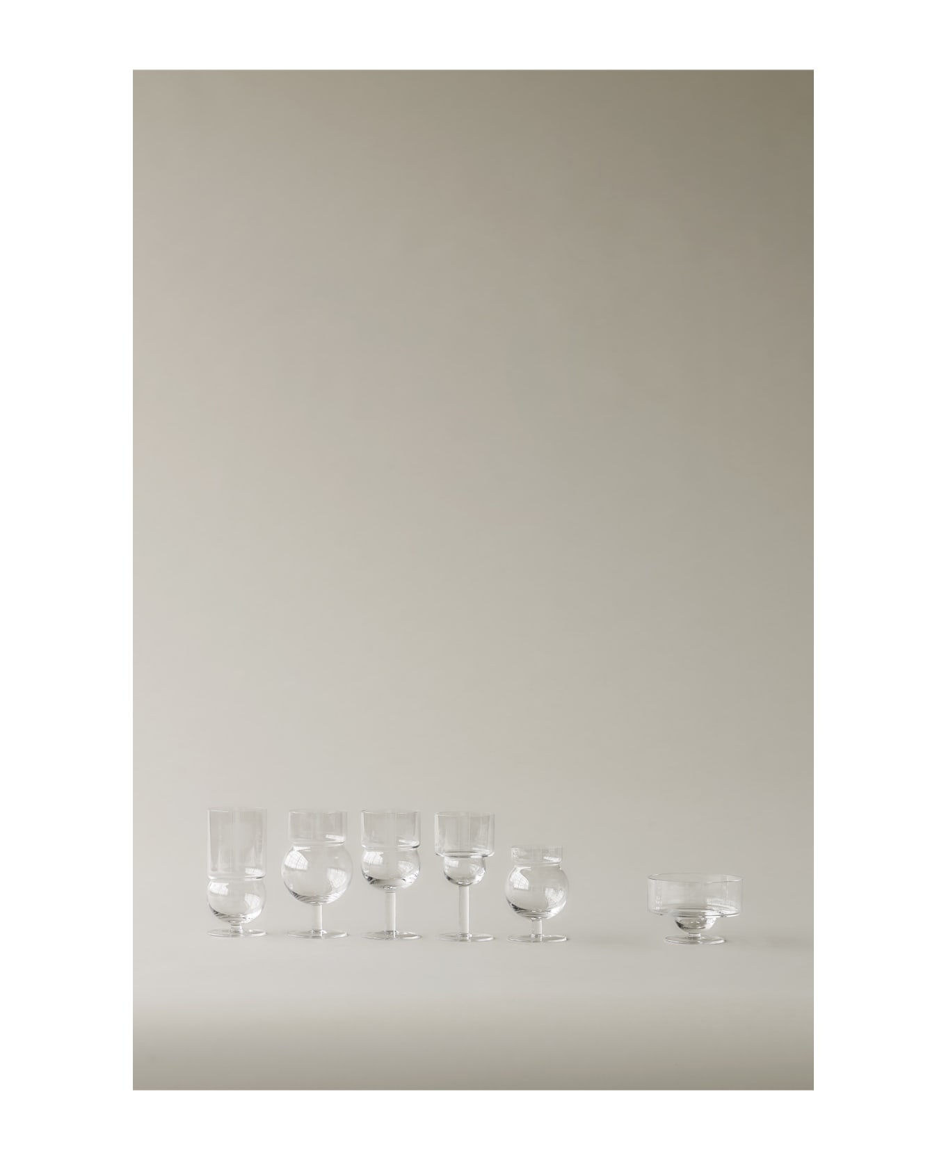 Karakter Sferico 6 Glass In Transparent Glass - transparent