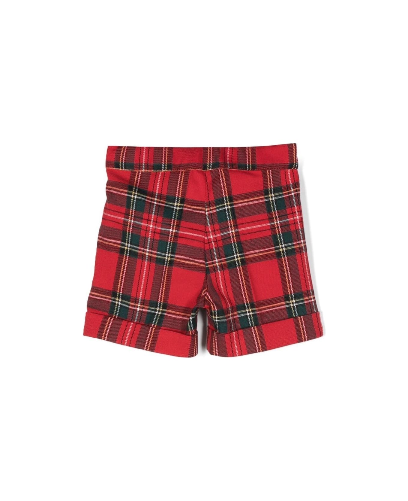 La stupenderia Tartan Tailored Shorts - Red