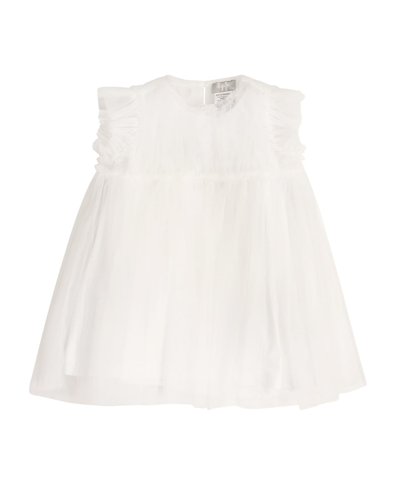 Il Gufo Tulle Baby Dress - White