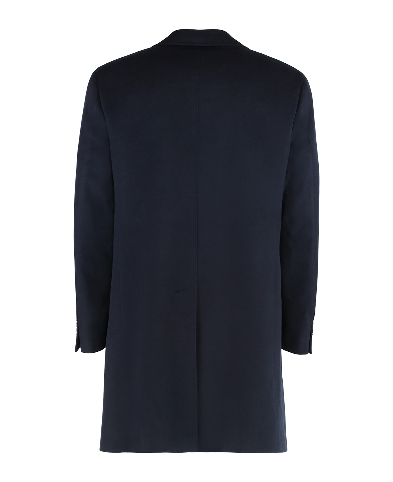 Canali Wool Coat - blue