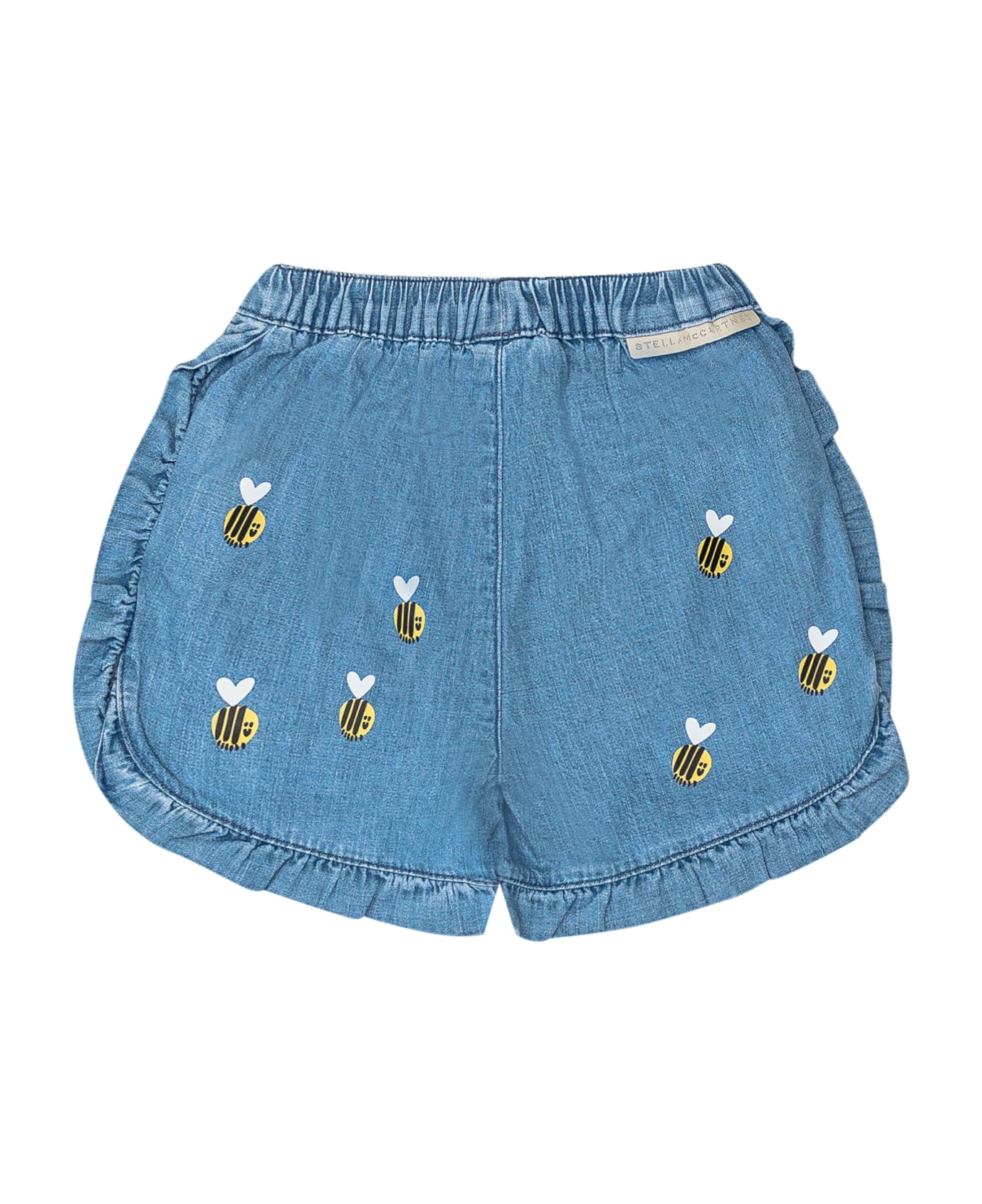 Stella McCartney Kids Bumblebee Shorts - CELESTE/MULTICOLOR ボトムス