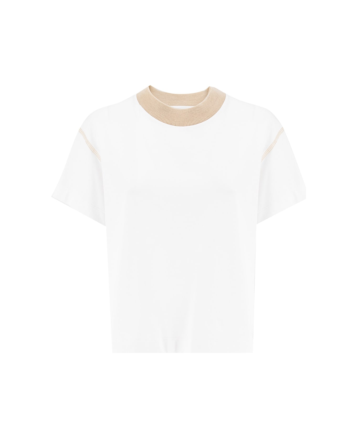 Peserico T-shirt - BIANCO/SETA