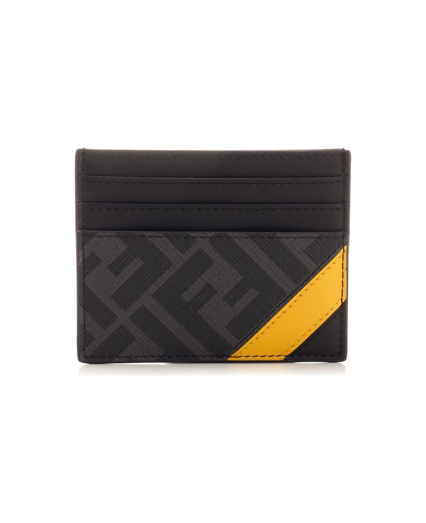 Fendi Diagonal Card Holder - White