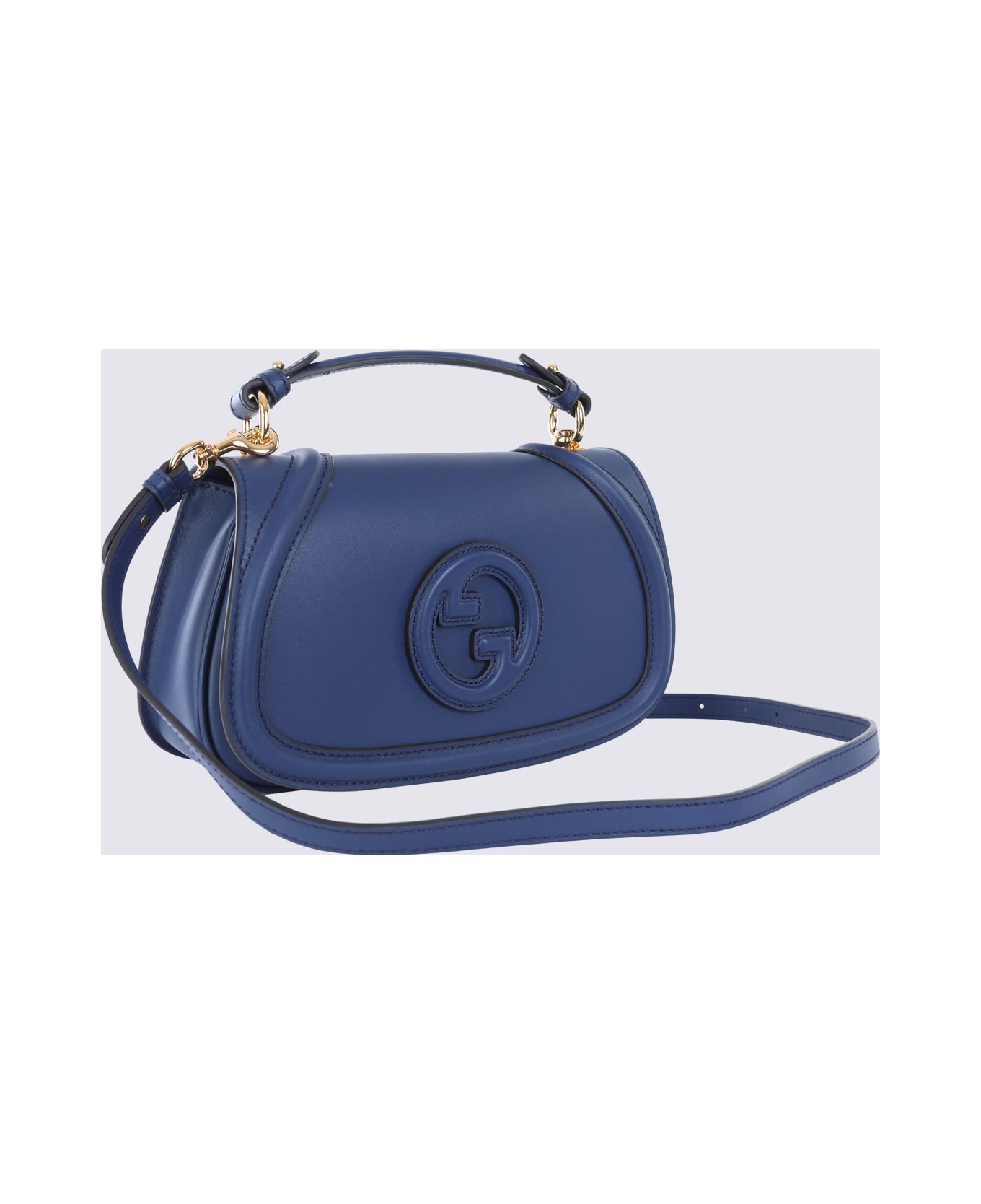 Gucci Blue Leather Blondie Shoulder Bag - PLASTIC BLUE