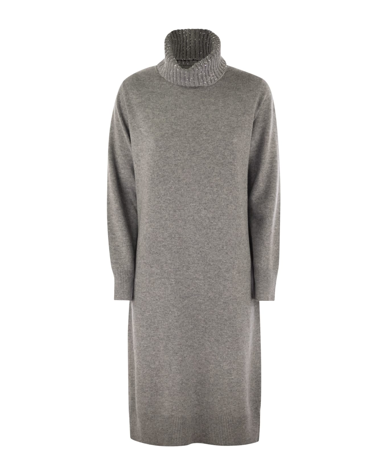 パーティードレス FABIANA FILIPPI High neck dress with sequins Fabiana Filippi HIGH NECK DRESS WITH SEQUINS - Dresses