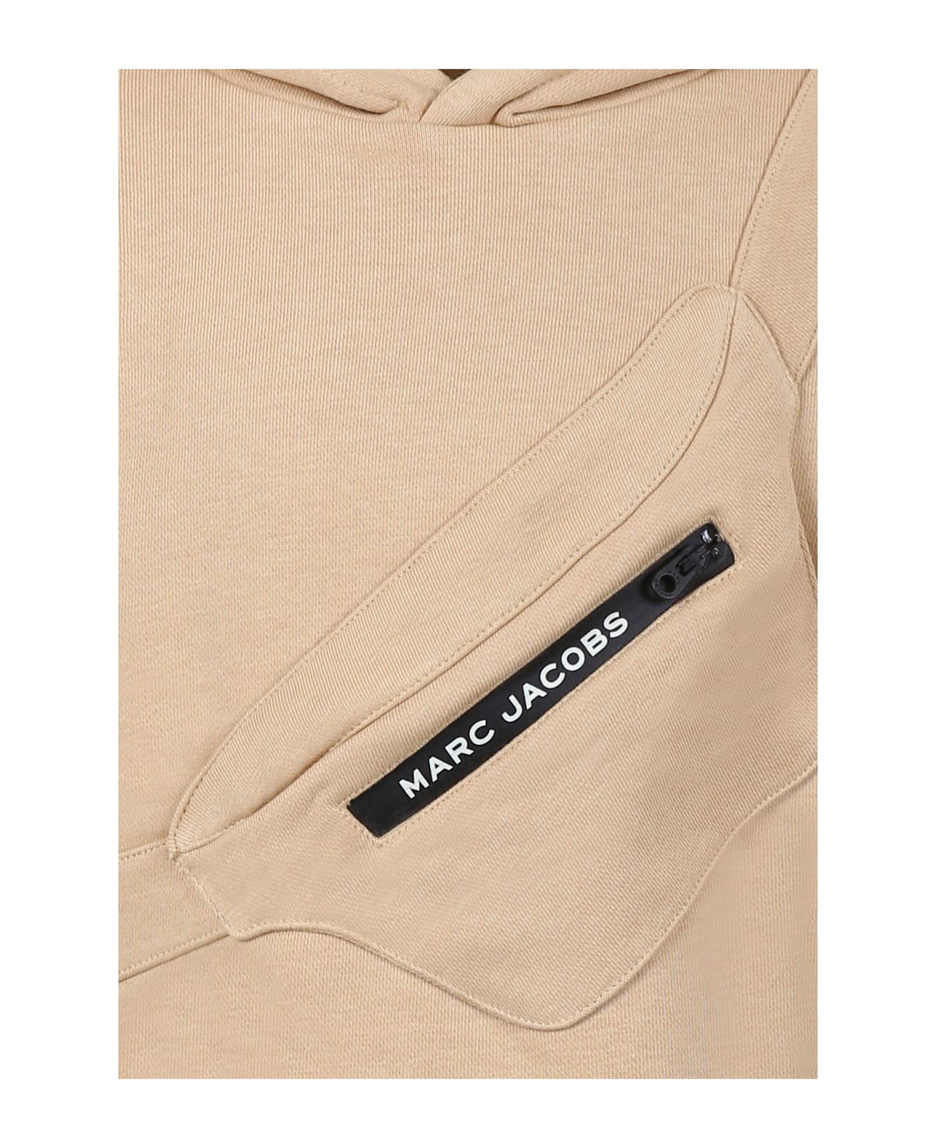 Little Marc Jacobs Beige Sweatshirt For Boy With Logo - Beige