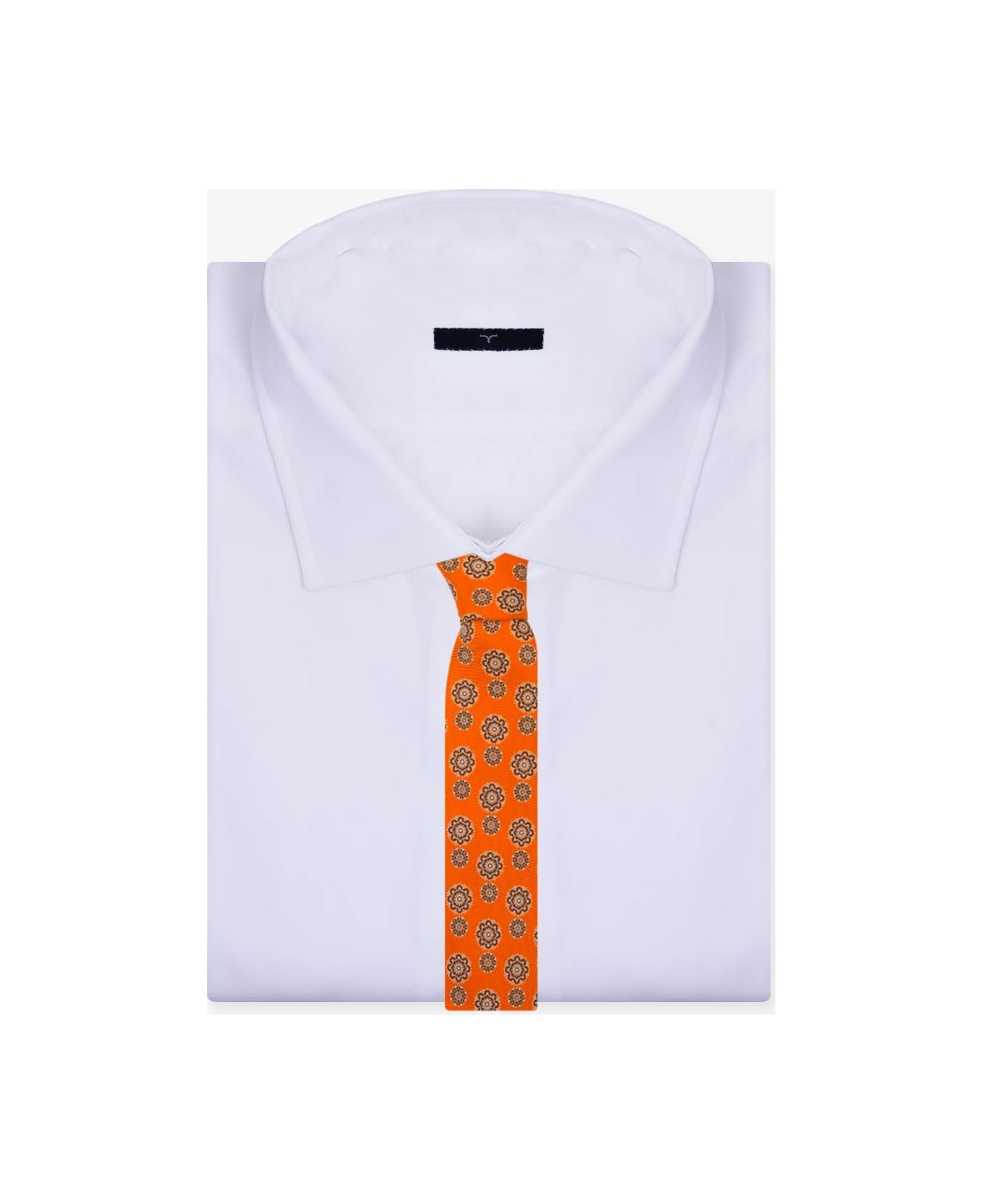 Larusmiani Tie 'arabesque' Tie - Orange